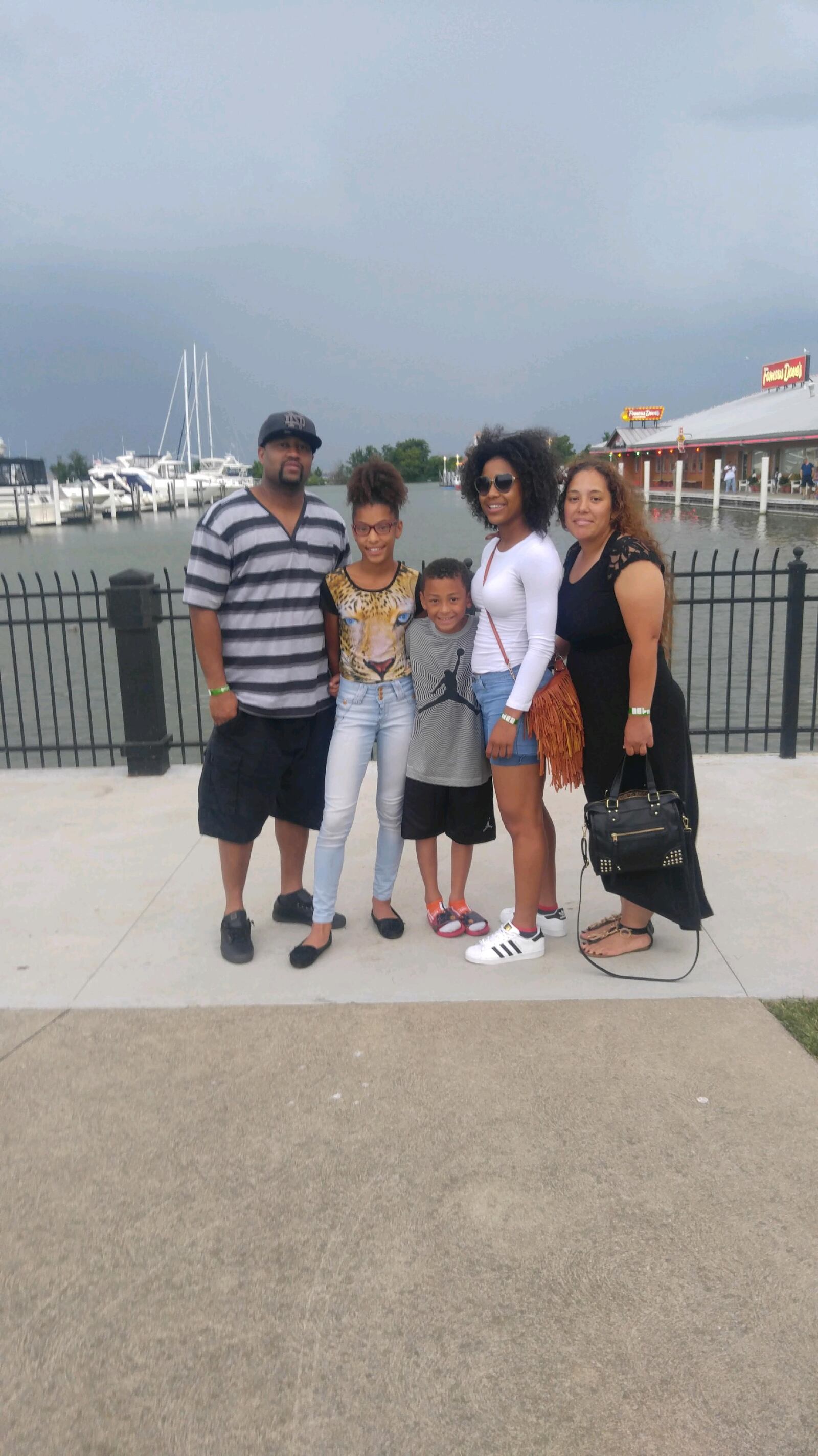 The Bishop family in a 2016 photo: Kendell Sr. (dad), Aniyah,  Kendell, Jenasae, Naomi (mom). CONTRIBUTED