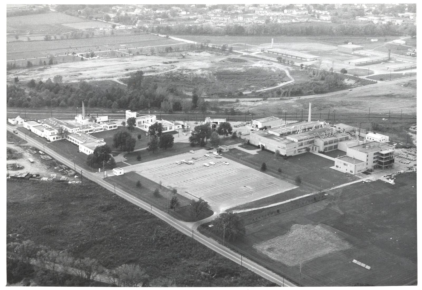 Aerial view of Mound Laboratories in 1961.  FILE