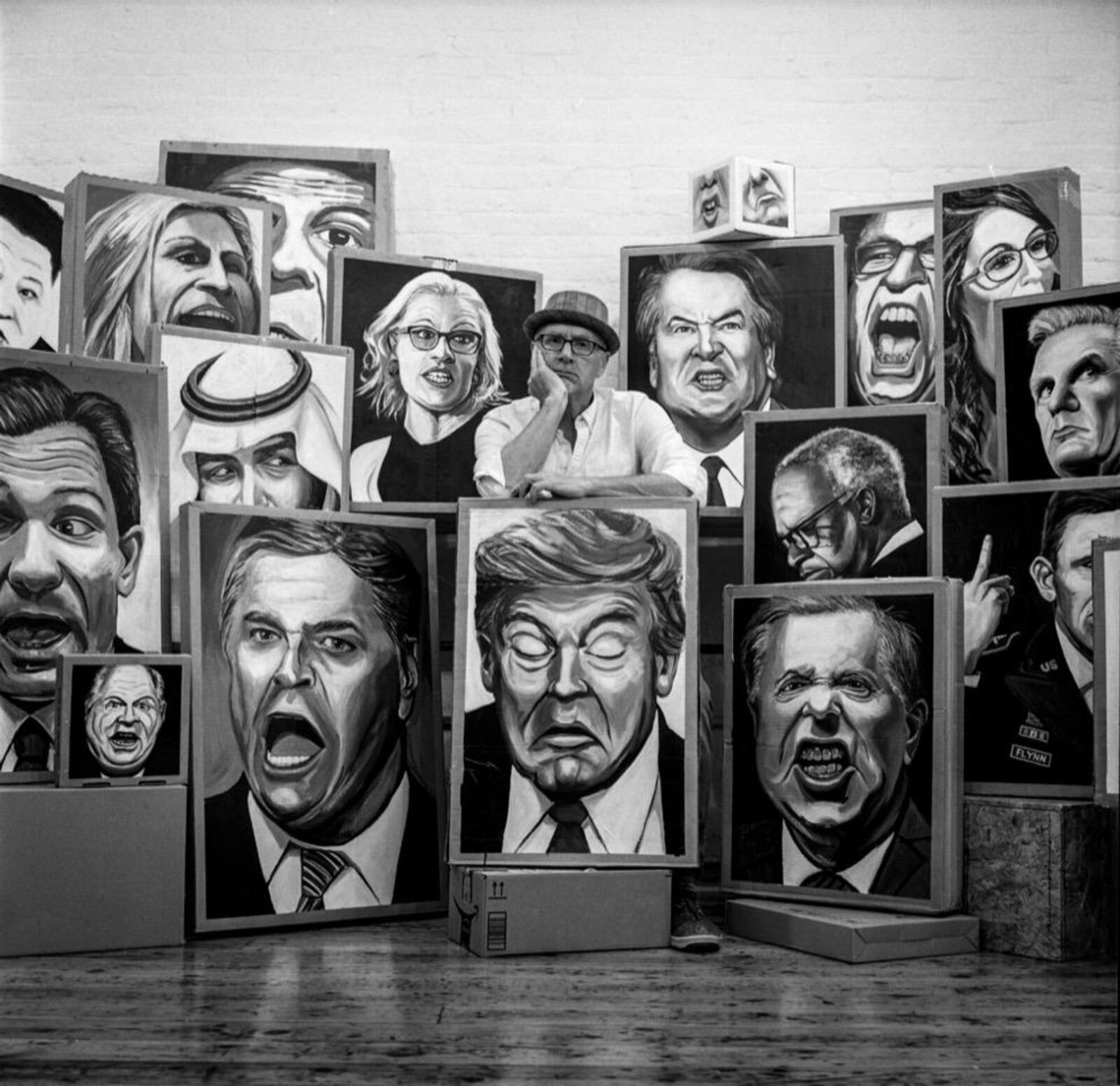 Artist Paul Kroner's "Box News" is among the works of art within "Trash Talk," slated March 3-25 at the Edward A. Dixon Gallery. CONTRIBUTED