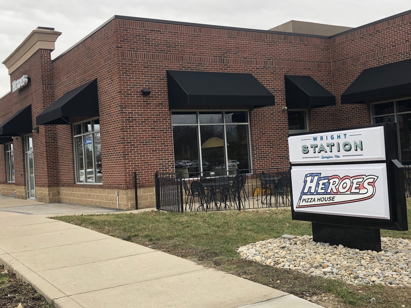 Heroes Pizza House is the latest new business at Wright Station, the redevelopment at Springboro’s city center. STAFF/LAWRENCE BUDD