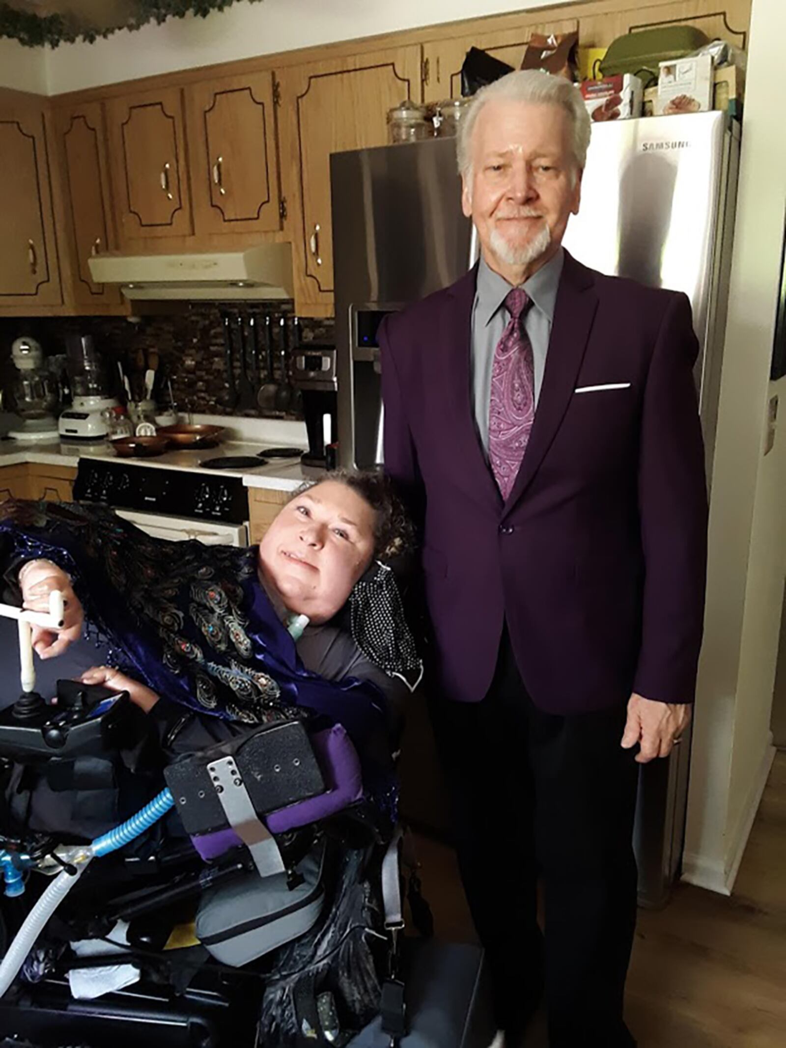 Maria Matzik of Fairborn has a form of muscular dystrophy and lives her life in a reclining wheelchair. She met her life partner Alan Cochrun at work and they have lived together in Fairborn since 1996. CONTRIBUTED