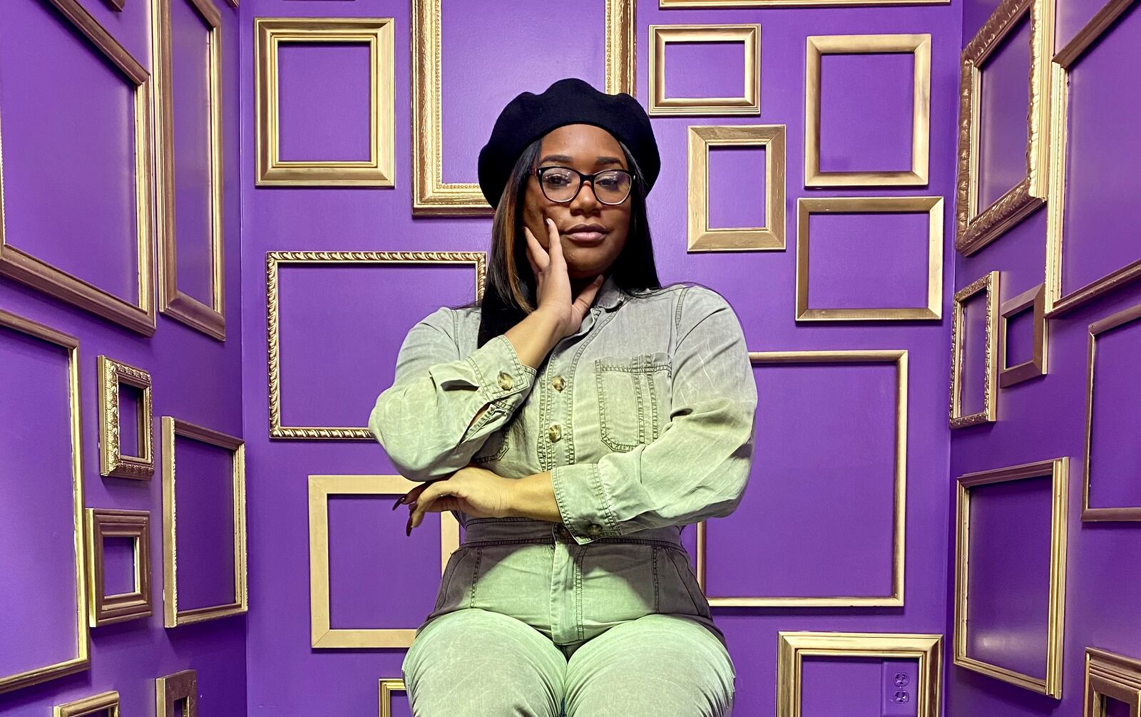 NaAsiaha Simon of Dayton, photographed in the Atlanta Selfie Museum, plans to open the Gem City Selfie Museum this summer in the Oregon District. CONTRIBUTED / NAASIAHA SIMON