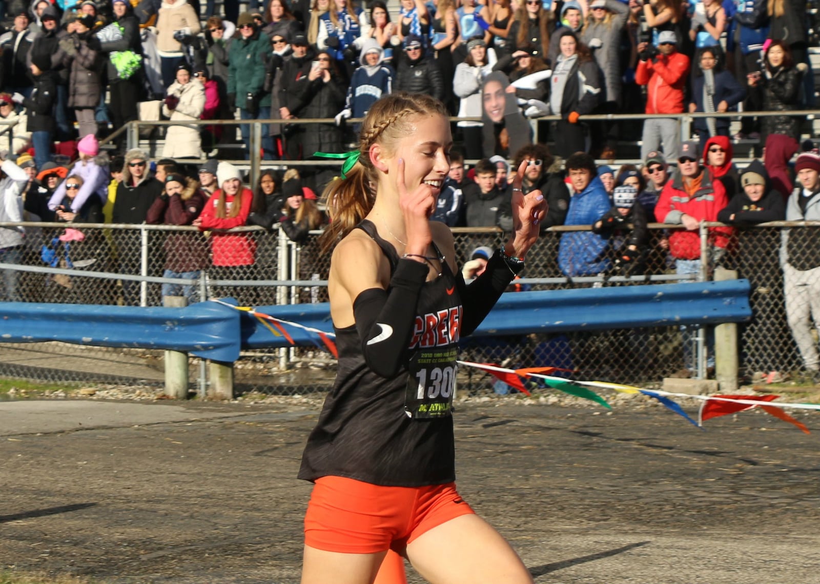 Beavercreek’s Taylor Ewert won the Division I state cross country championship Saturday at National Trail Raceway in Hebron. Greg Billing/CONTRIBUTED