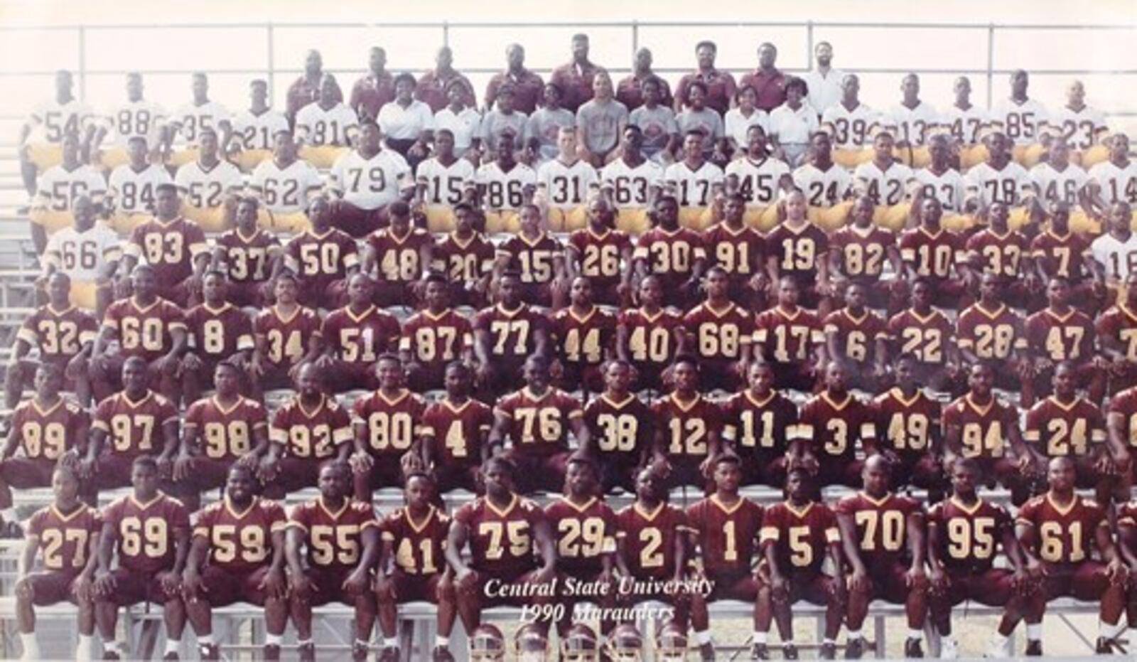 Central State football team, 1990