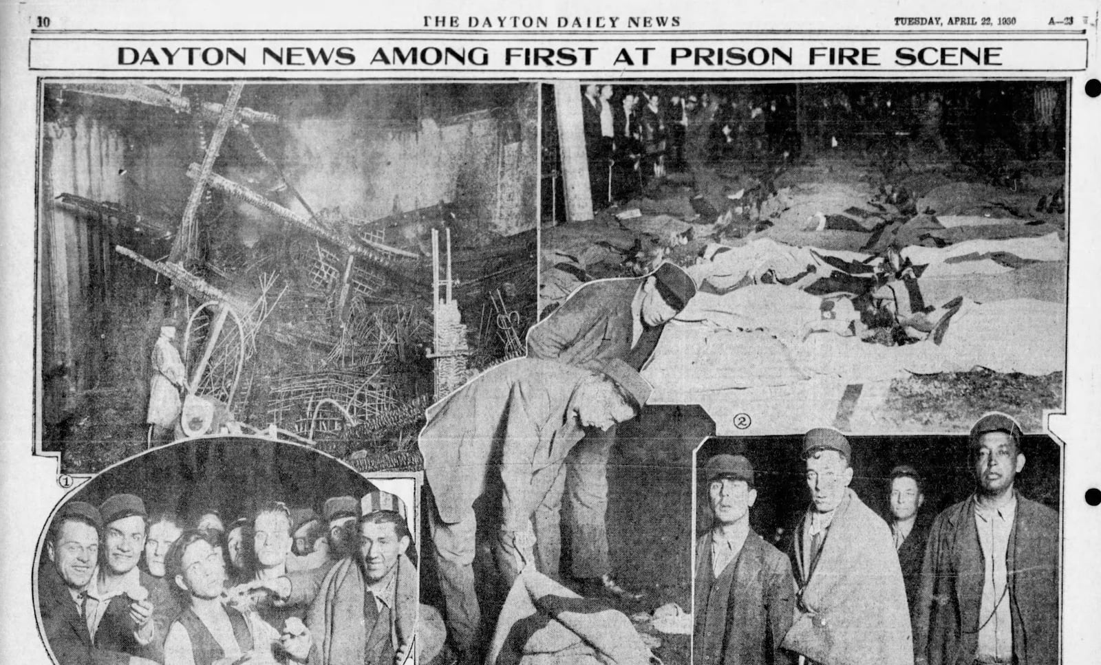 On April 21, 1930, the Dayton Daily News was one of the first media outlets on the scene when a massive fire broke out at the Ohio Penitentiary in Columbus. DAYTON DAILY NEWS ARCHIVES