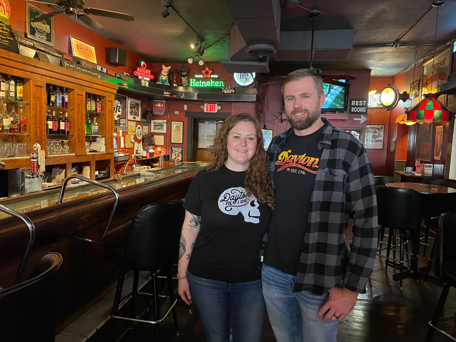 Laura and Brandon Zeller (pictured) are the new owners of The Oregon Express, located at 336 E. Fifth St. in Dayton. NATALIE JONES/STAFF