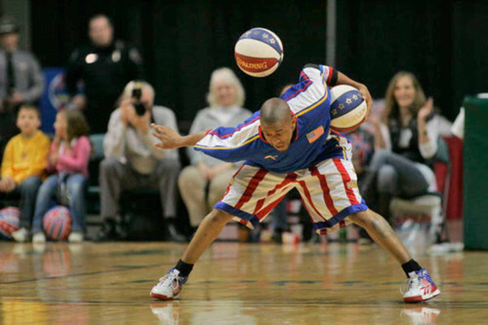 The Harlem Globetrotters will return to the Nutter Center on Dec. 31. PHOTO BY JIM NOELKER