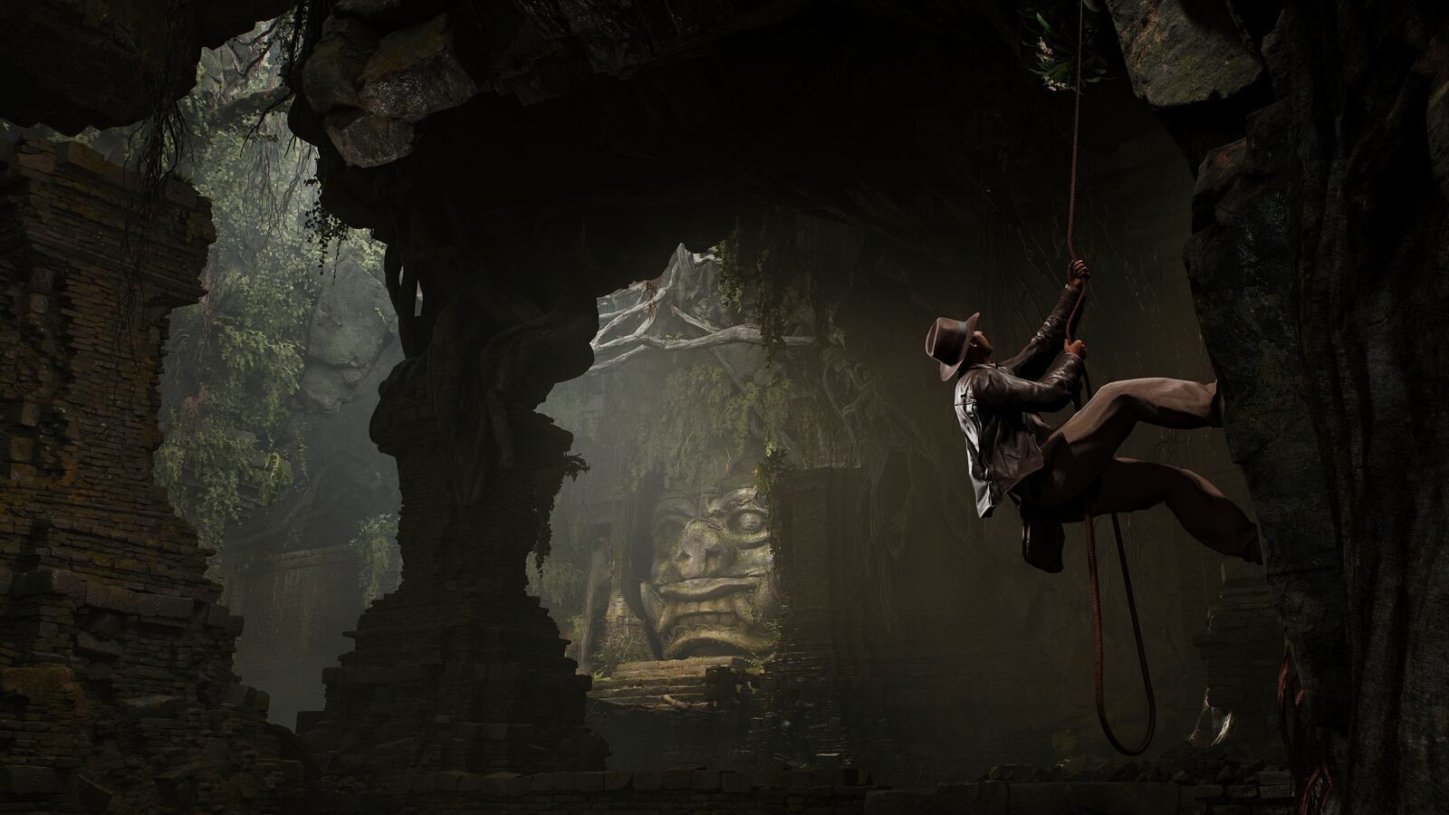 This screenshot released by Bethesda Works shows gameplay from "Indiana Jones and the Great Circle." (Bethesda Softworks via AP)