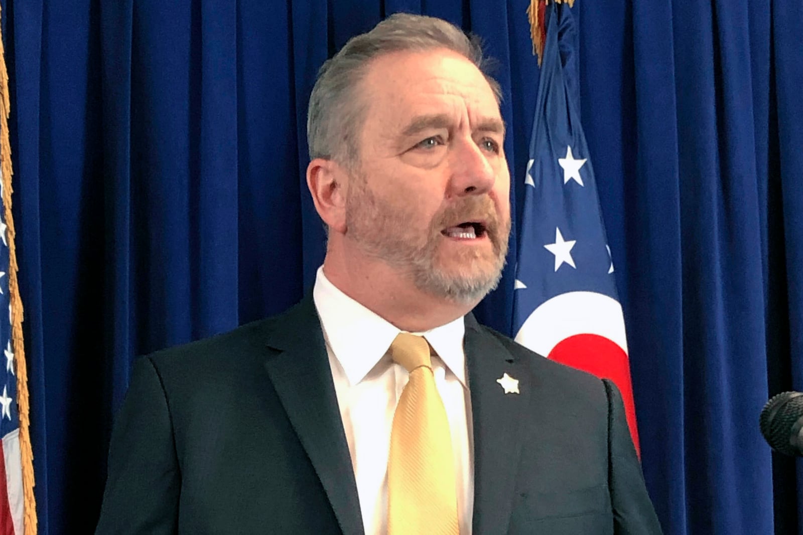 FILE - Ohio Attorney General Dave Yost (AP Photo/Julie Carr Smyth, File)