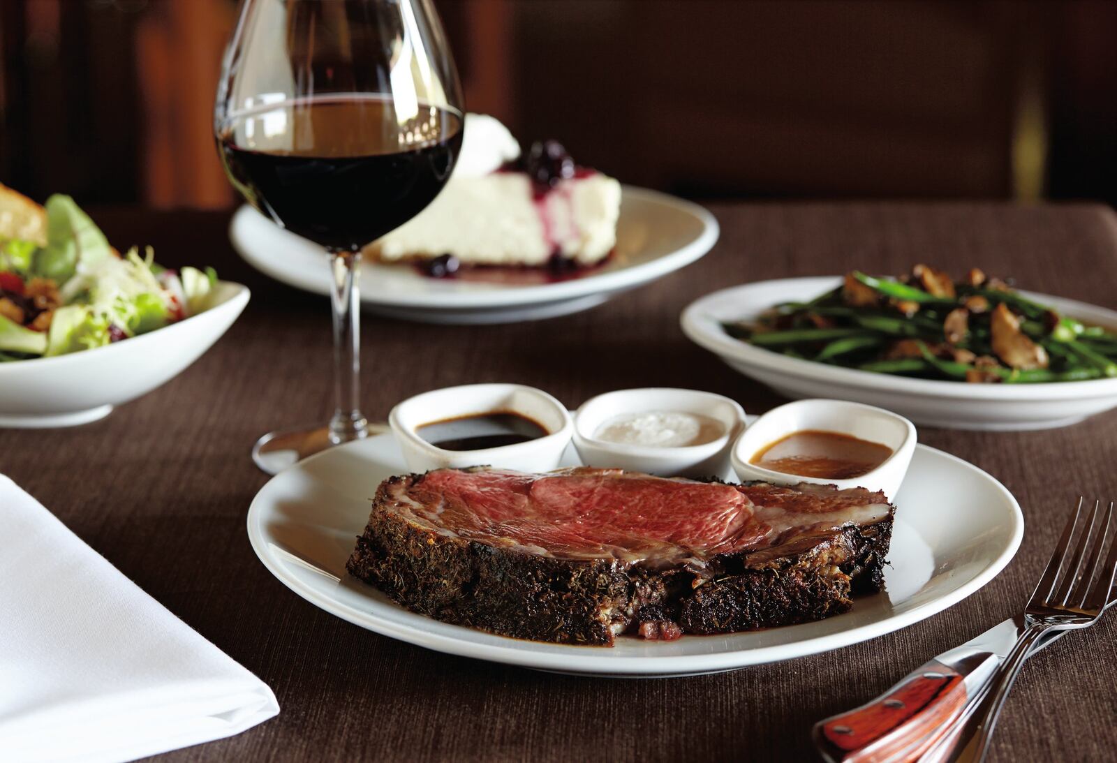 Fleming’s three-course Prime Rib Dinner