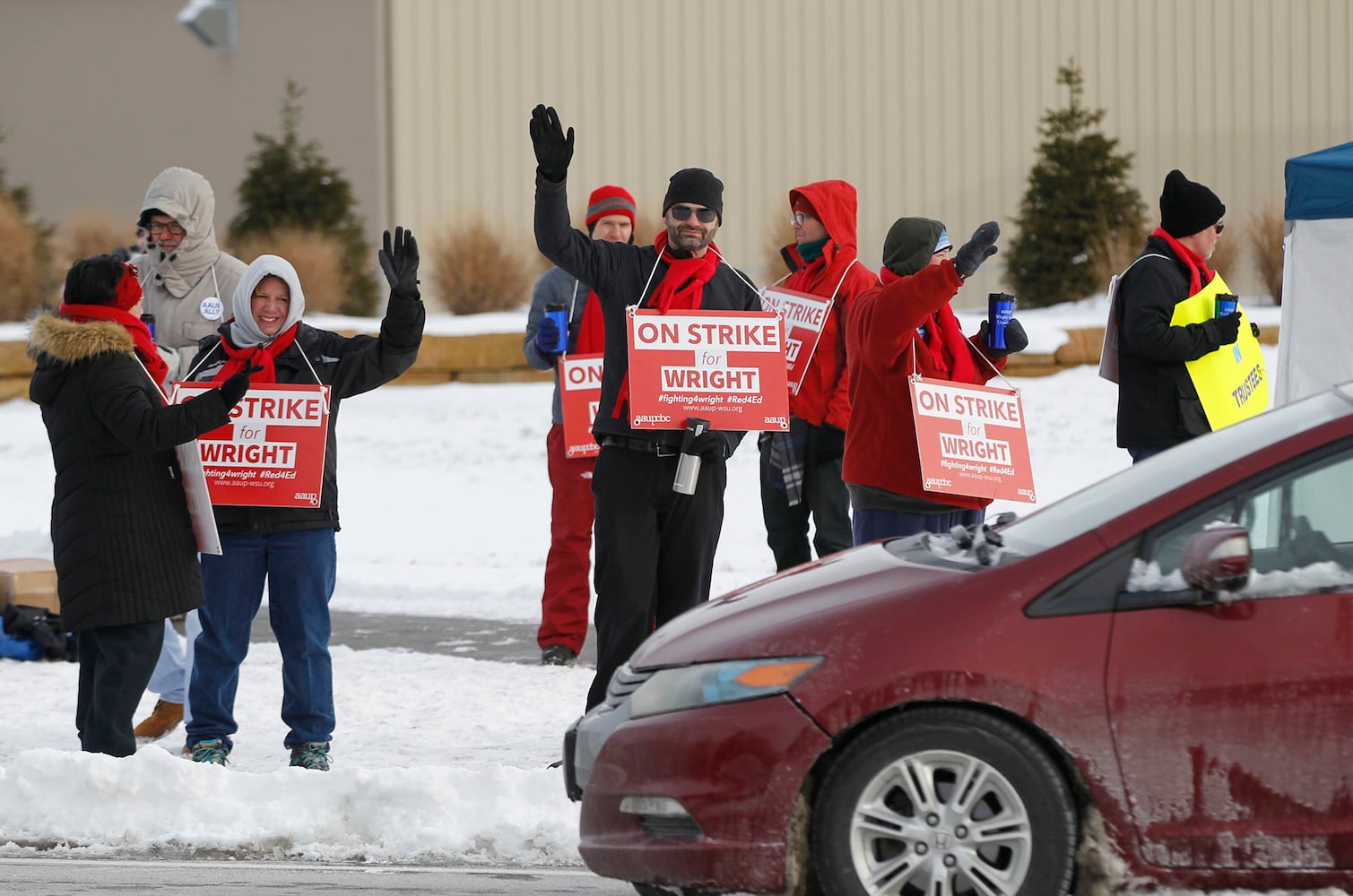 PHOTOS: Faculty at Wright State strike