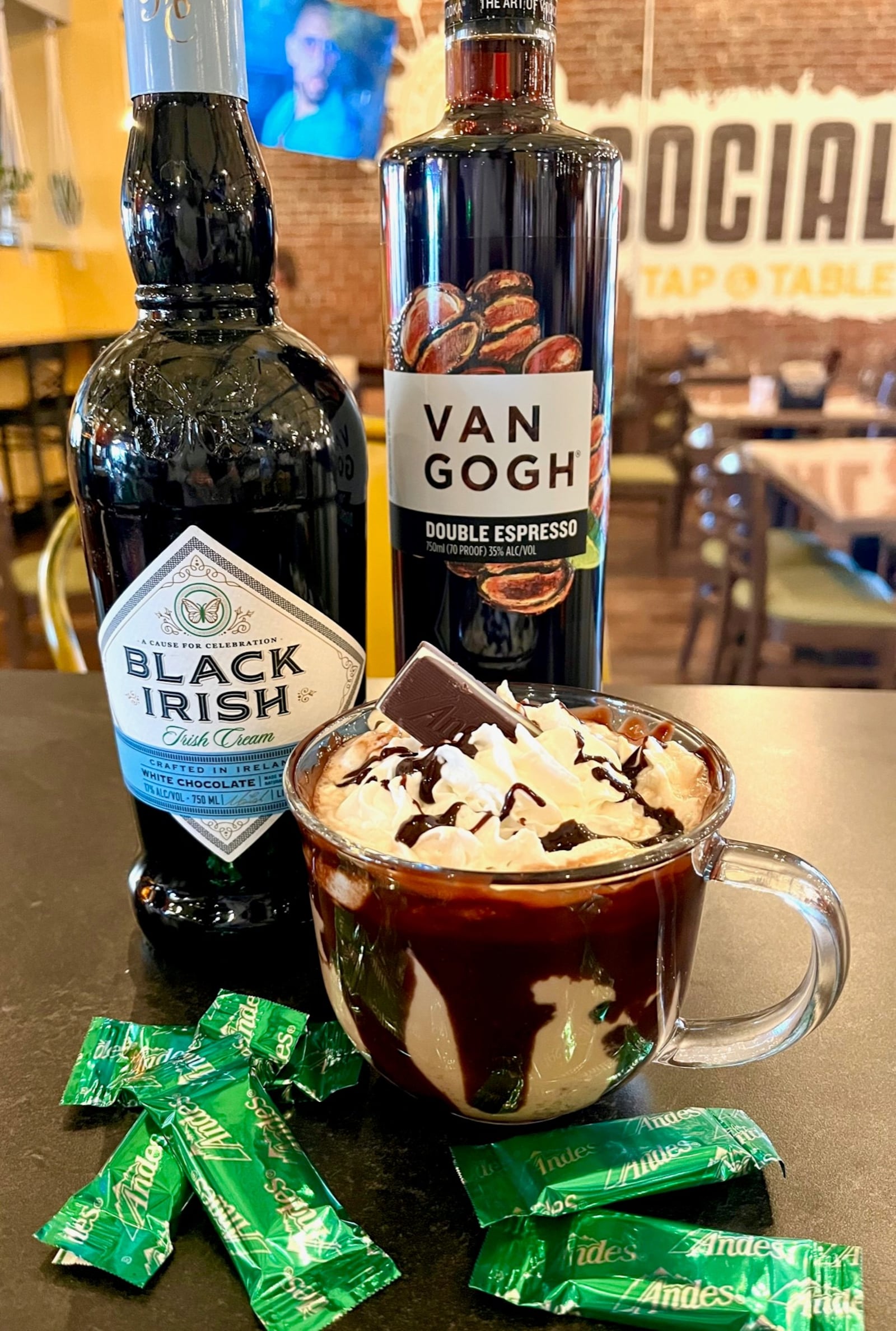 The bar and coffee shop at W. Social Tap & Table are collaborating to offer boozy coffee drinks as early as 7 a.m. (CONTRIBUTED PHOTO).