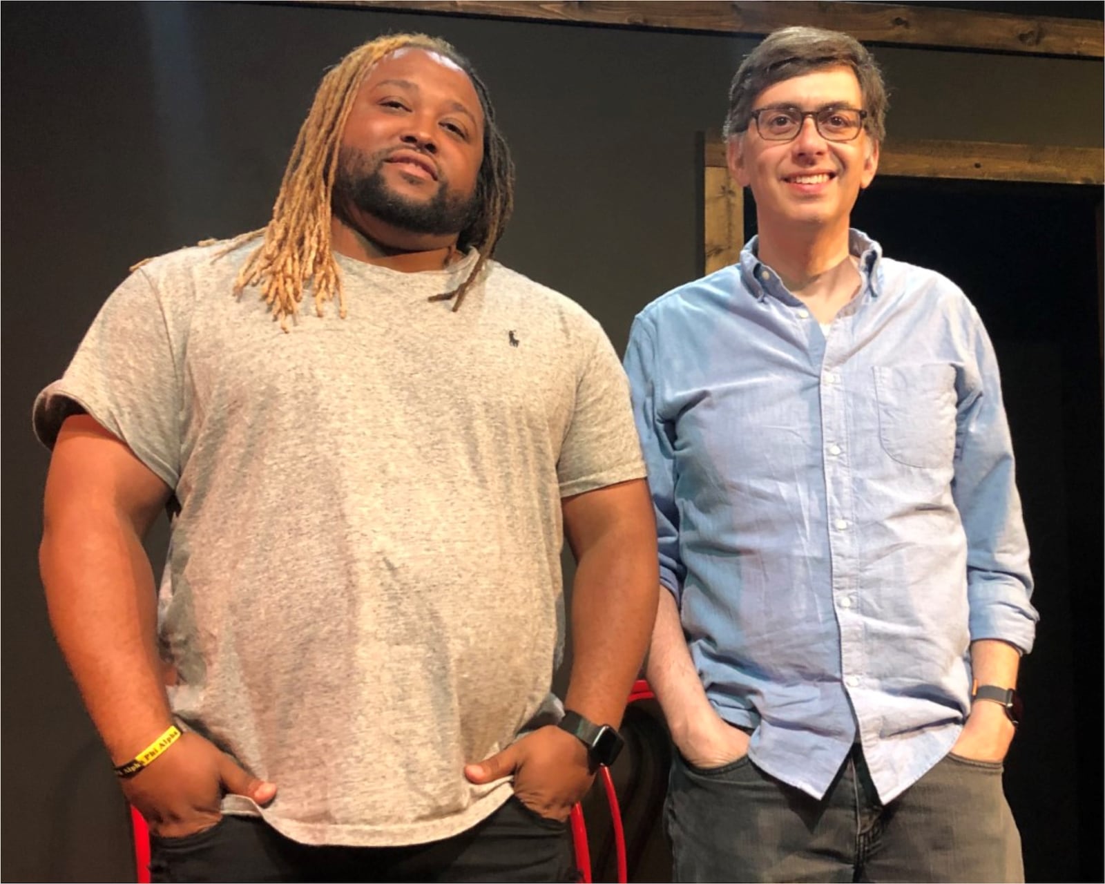 “The Novelizers with Andy Richter,” which posted its first episode on May 29, was created by Stephen J. Levinson (right) of Oakwood and features Dayton rapper and improv comedy performer Kevin Carter.