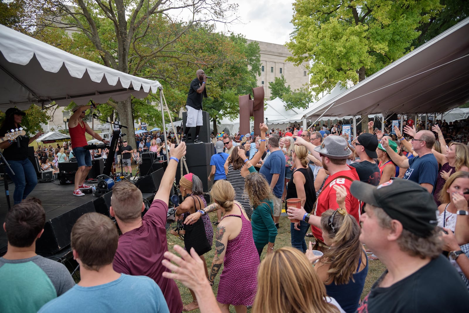 The 49th annual Oktoberfest took place at the Dayton Art Institute at 456 Belmonte Park N. on Friday Sept. 27 through Sunday Sept. 29. The 3-day event, voted best festival in Dayton.com’s Best of 2018 contest, includes artisan booths, plenty of food, kid-friendly activities, music on two stages and lots and lots of international, domestic and craft beer and wine. TOM GILLIAM / CONTRIBUTING PHOTOGRAPHER