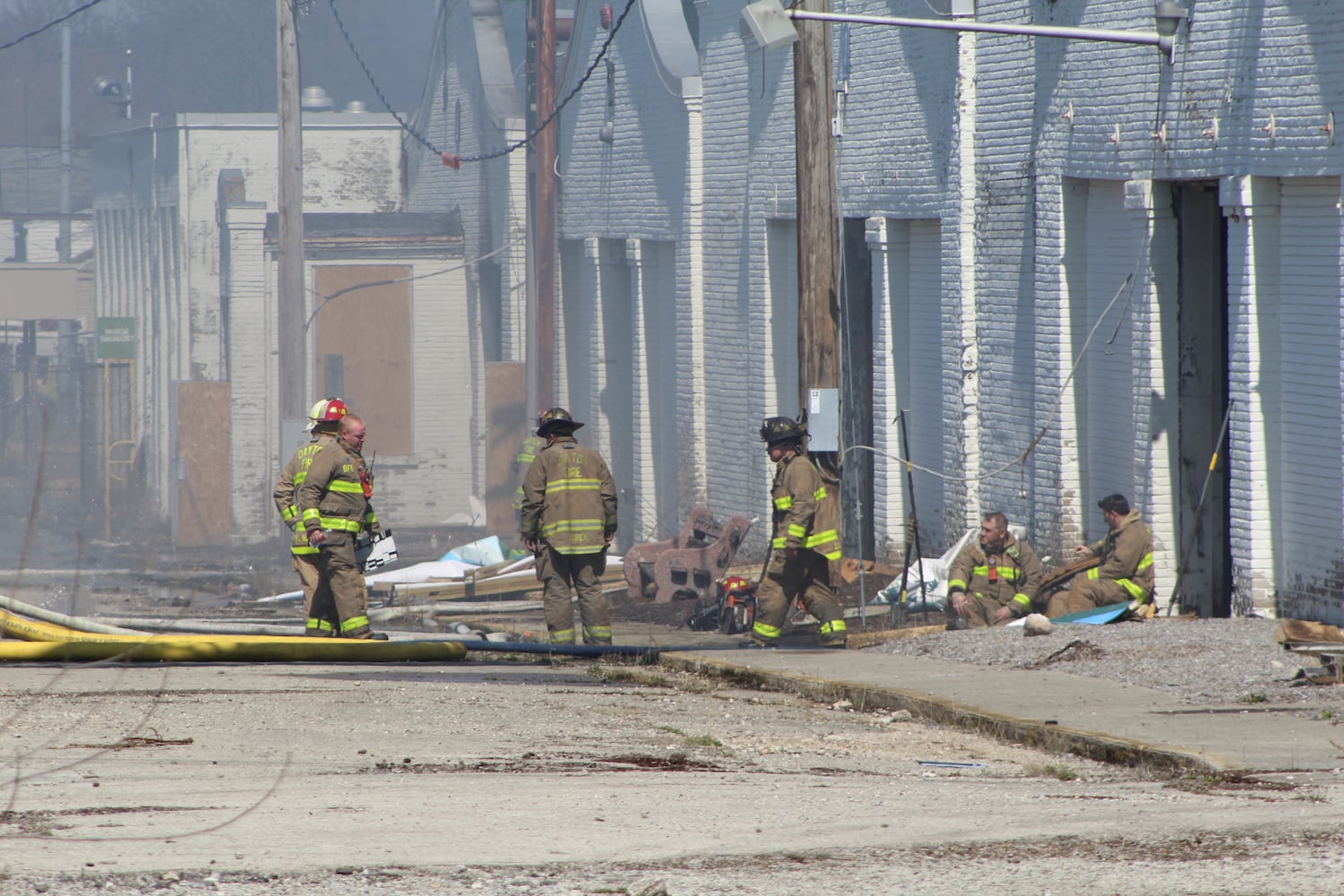 Fire at Wright brothers airplane factory site