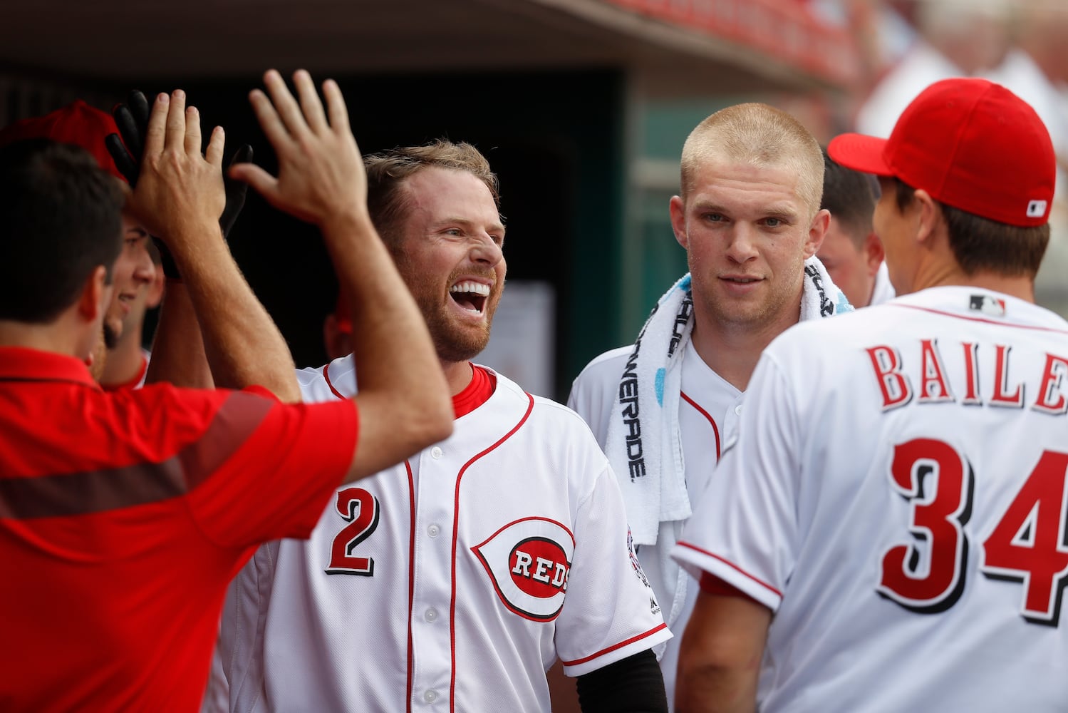 PHOTOS: Zack Cozart only positive in Reds’ loss