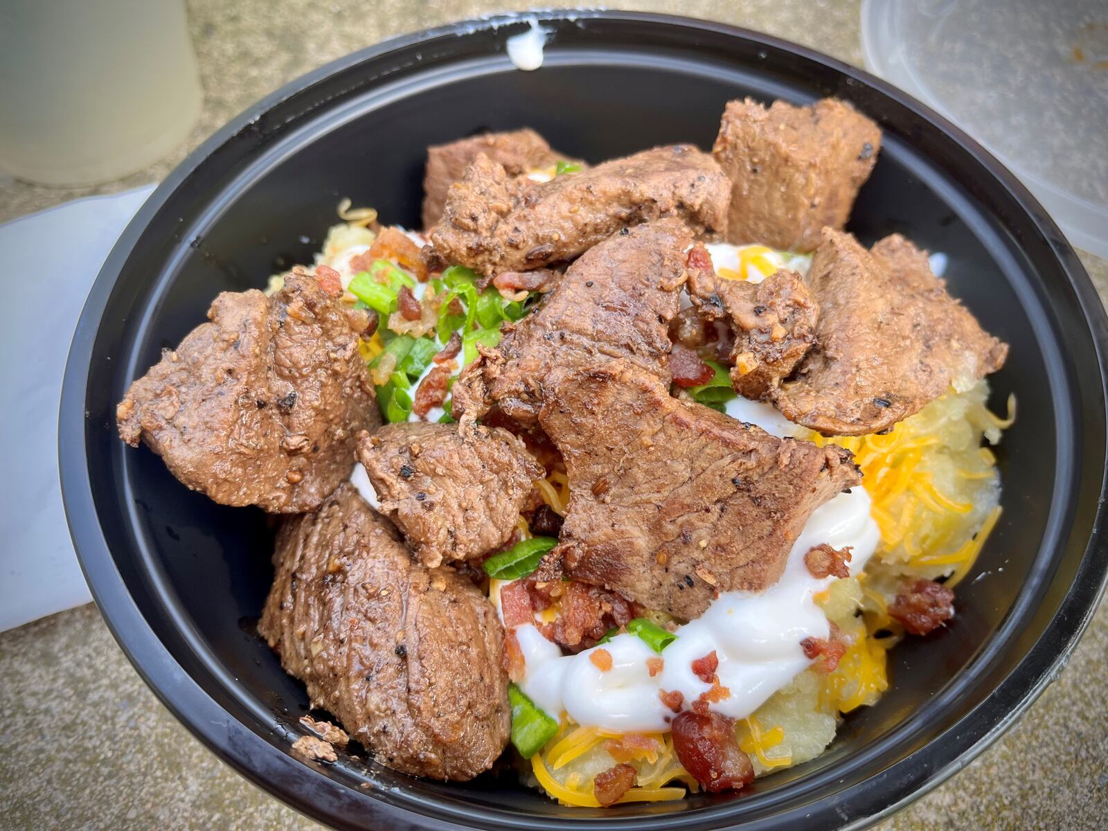 Steak N' Taters from the Fresh Harvest food truck. NATALIE JONES/STAFF