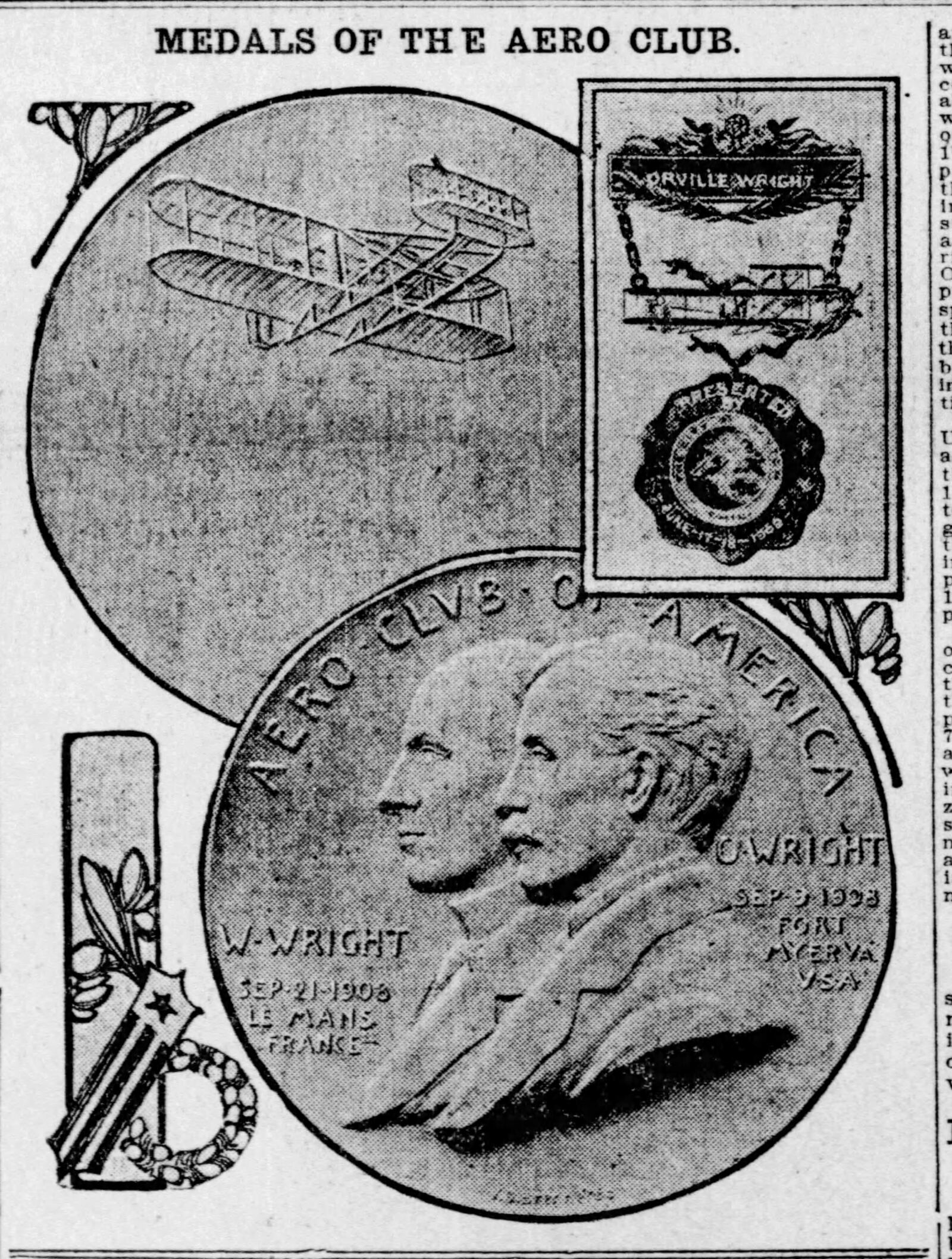 Coverage of the 1909 Wright Brothers celebrated return to Dayton from Europe from the pages of the Dayton Herald.