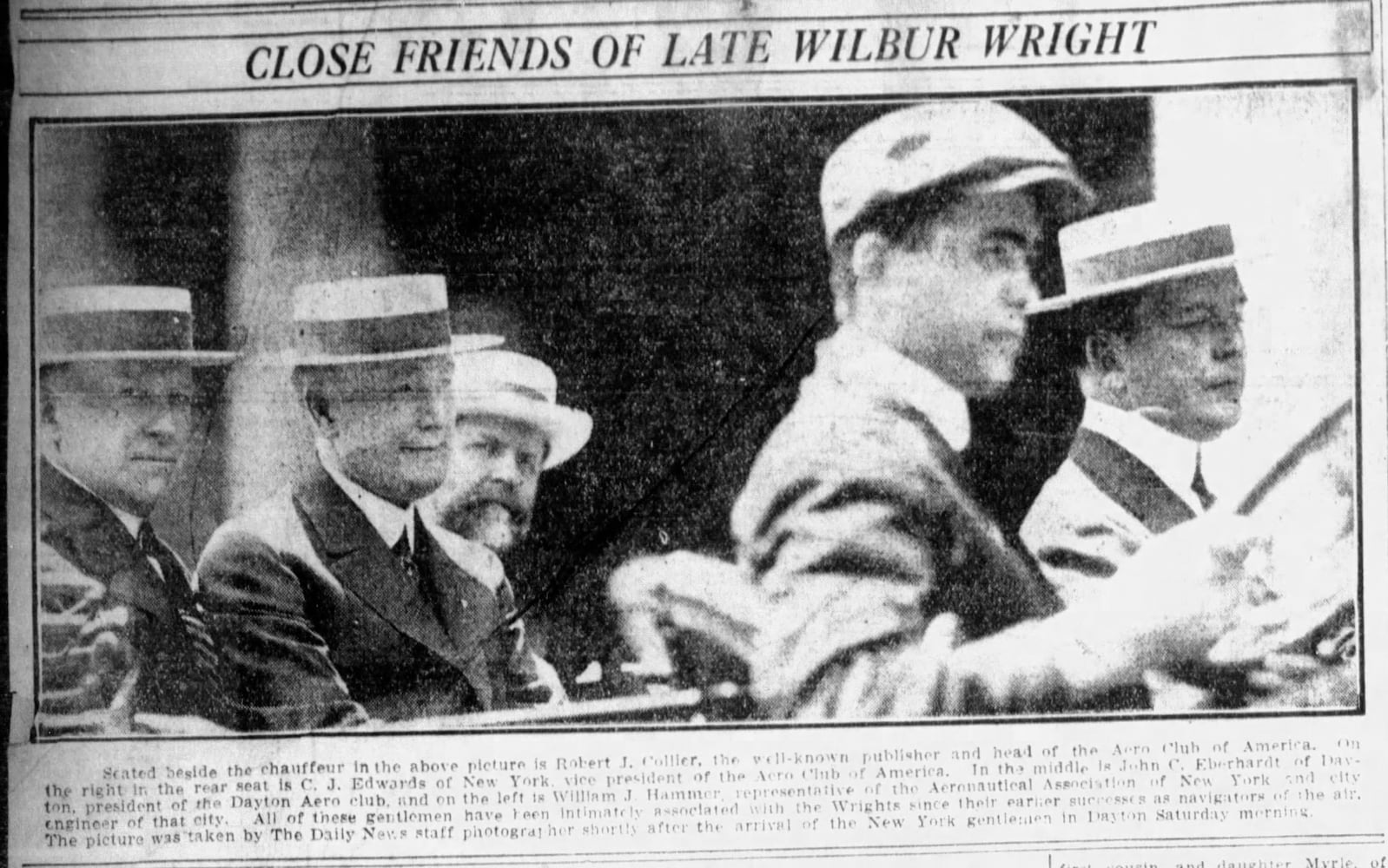 Wilbur Wright death pages