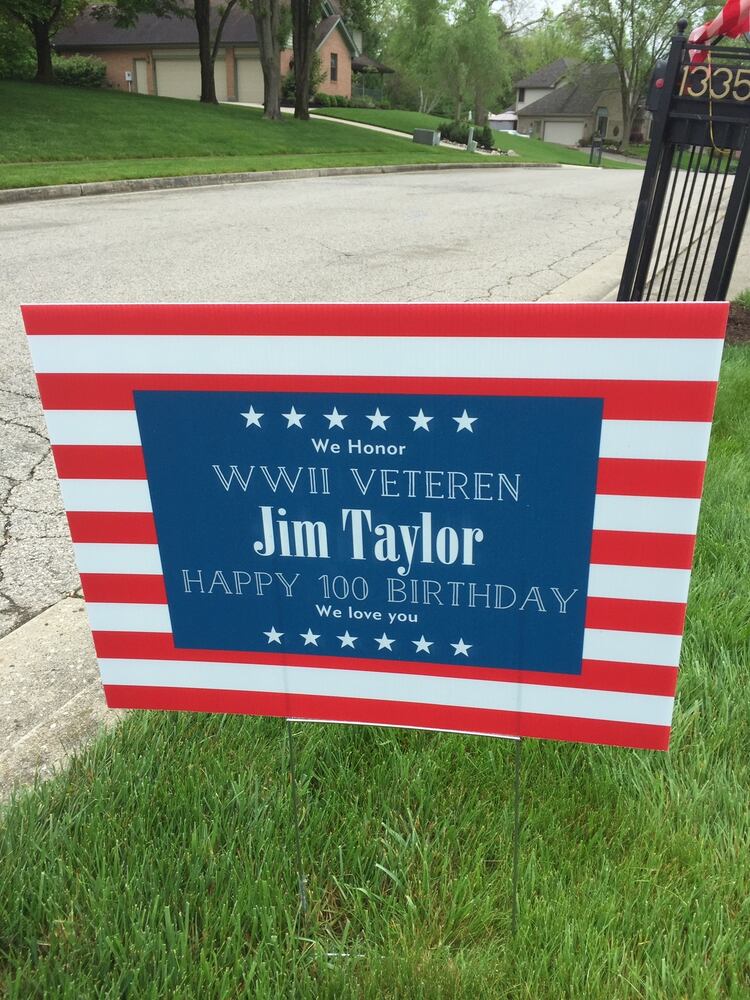 WWII veteran celebrates 100th birthday coronavirus-style in Sugarcreek Twp.