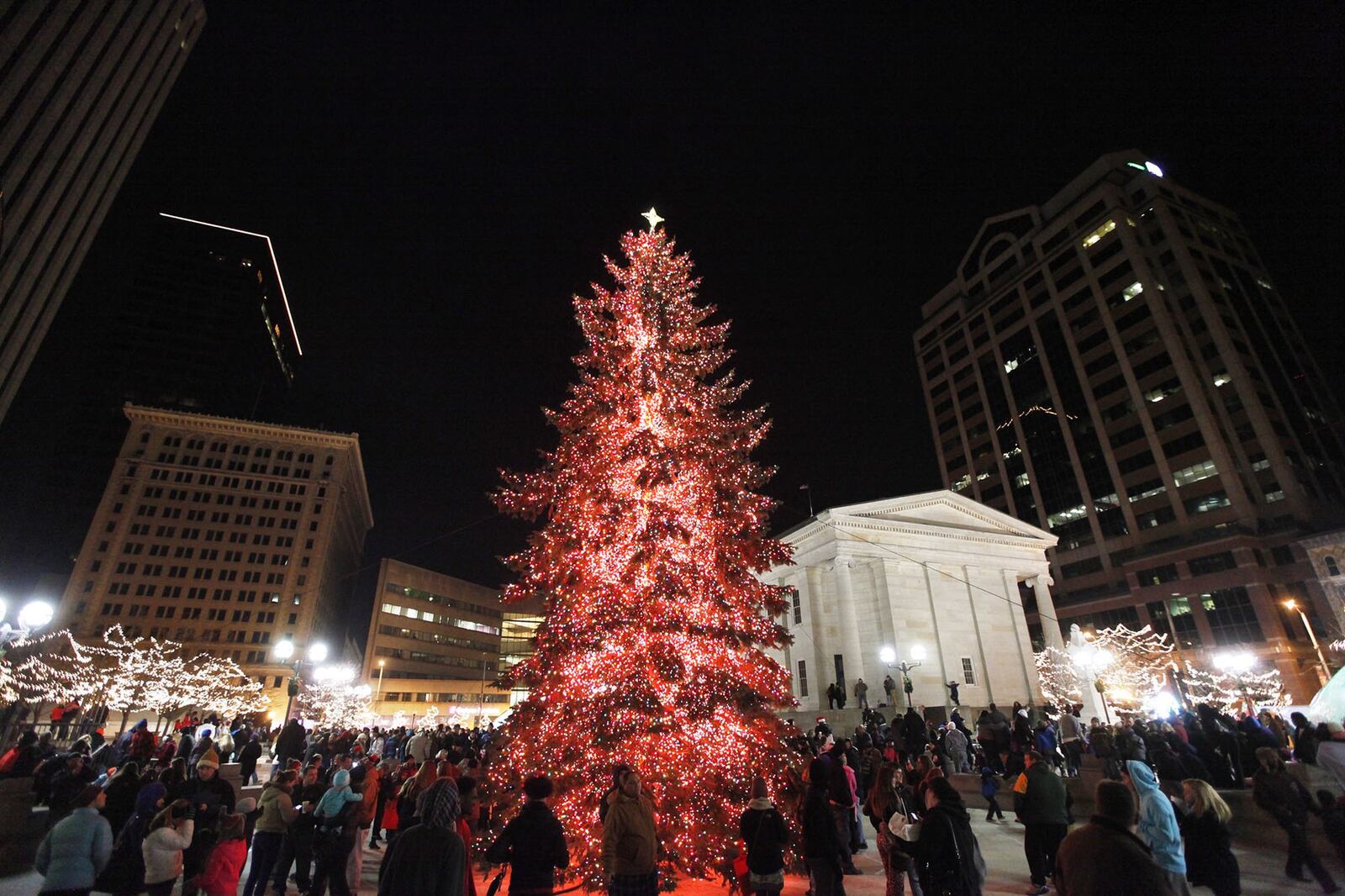 Courthouse Square is always packed for the Grande Illumination and Dayton Children s Parade the day after Thanksgiving. STAFF FILE PHOTO