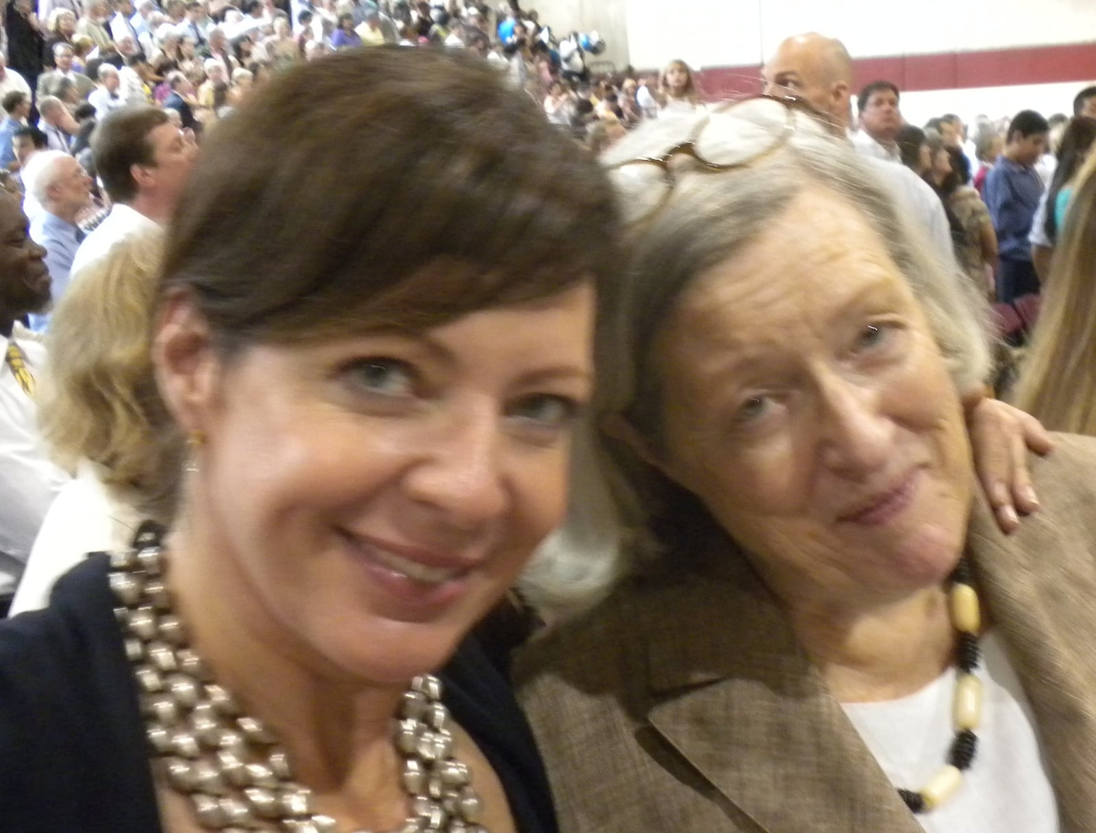 Allison Janney with her mother, Macy.