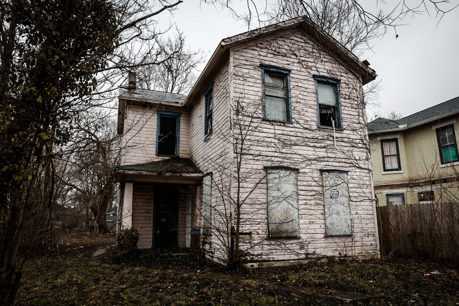 Montgomery County Land Bank will receive millions to demolish blighted properties like this one at 137 South Terry Street. JIM NOELKER/STAFF