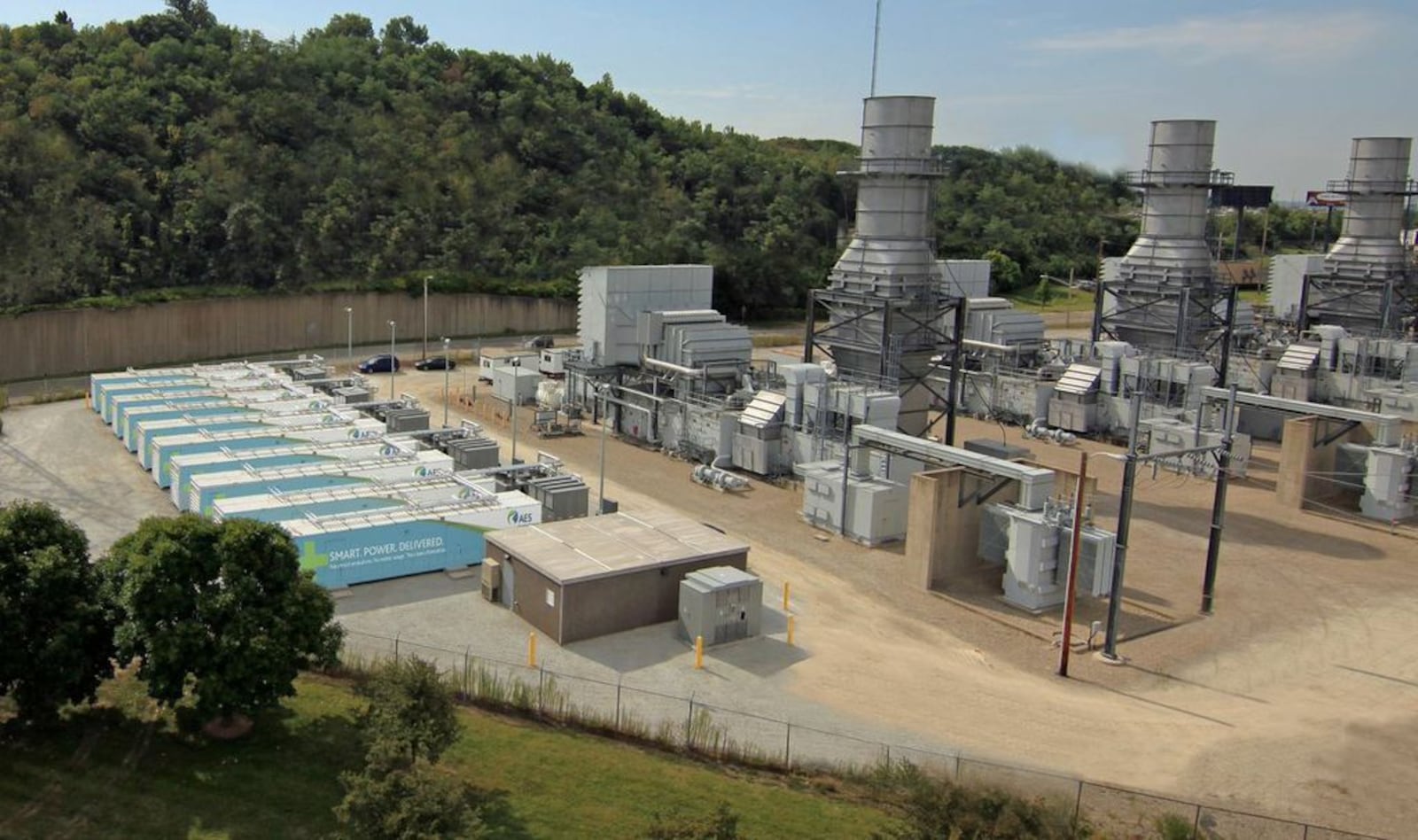 AES battery storage facility is at Tait Station, a combustion turbine and diesel generator facility located in Dayton.