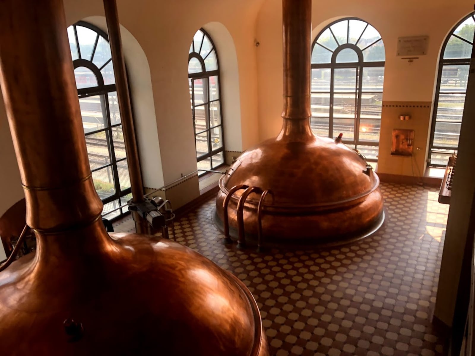 Riegele Brewery, located in Augsburg, Germany, has a complex of buildings including a restaurant, brewing haus and outdoor biergarten. KARA DRISCOLL/STAFF