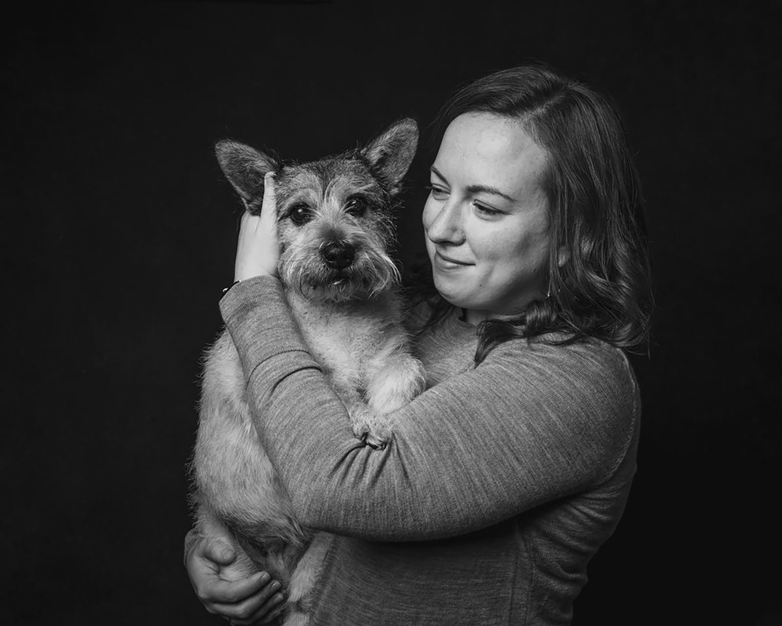 Wagner with her first adopted dog, Julep in 2023