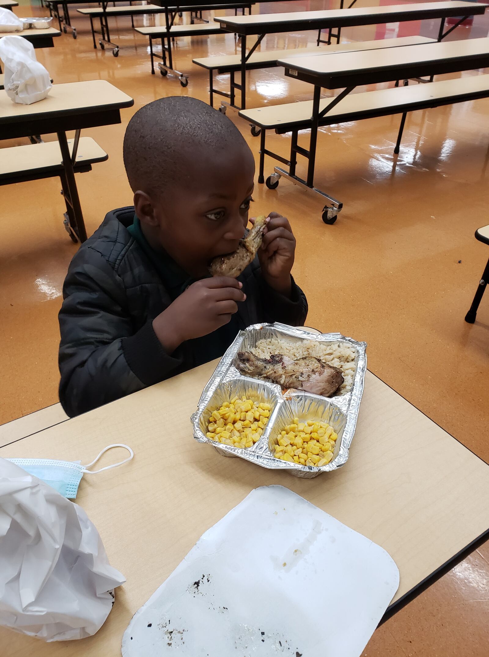 A child eats lunch at Westwood Elementary School. (CONTRIBUTED)