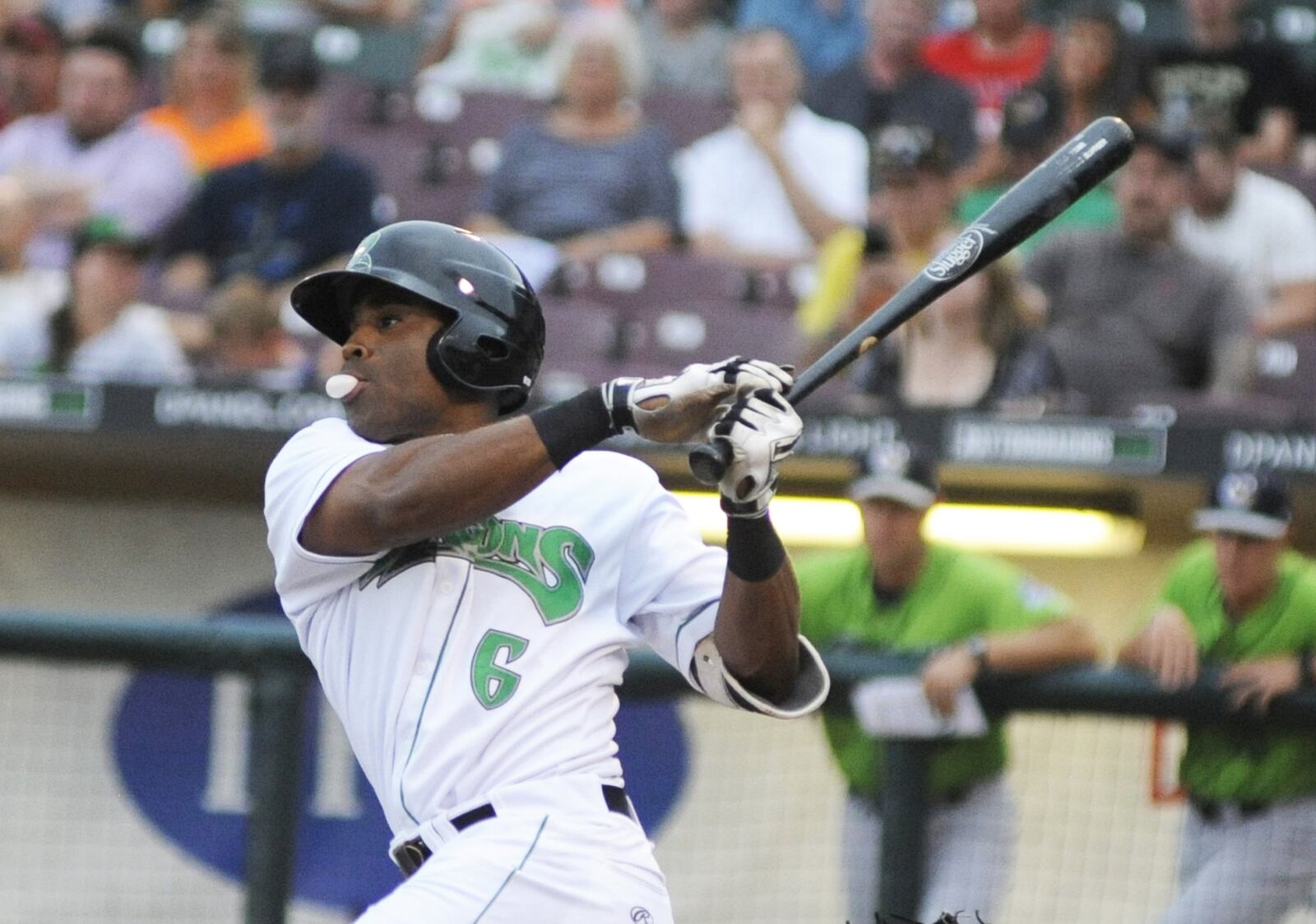 Outfielder Malik Collymore was among the Dragons players to be promoted this past season. MARC PENDLETON / STAFF