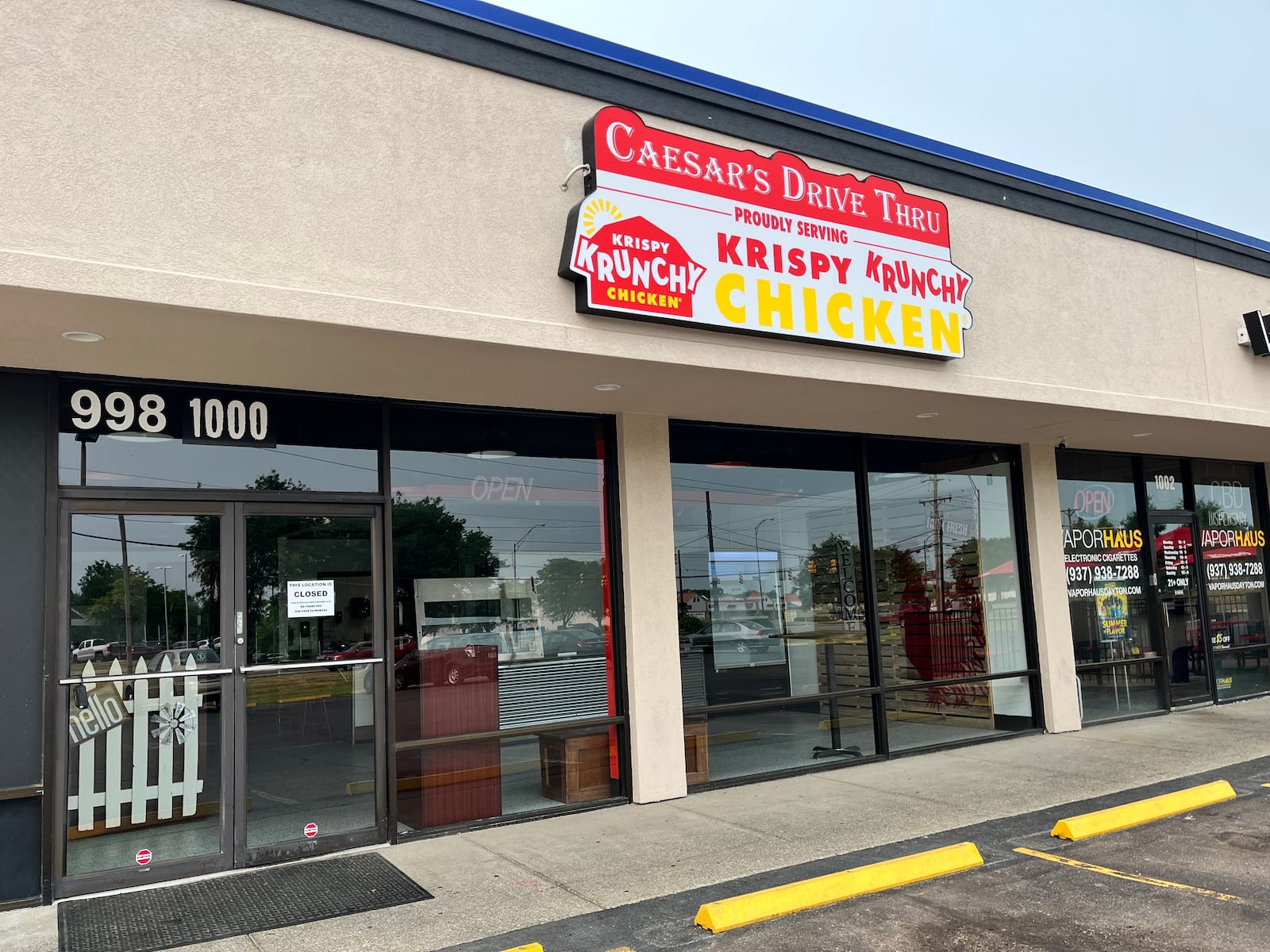 Krispy Krunchy Chicken has closed its doors at 1000 Miamisburg Centerville Road in Washington Twp., according to a sign posted at the establishment. NATALIE JONES/STAFF