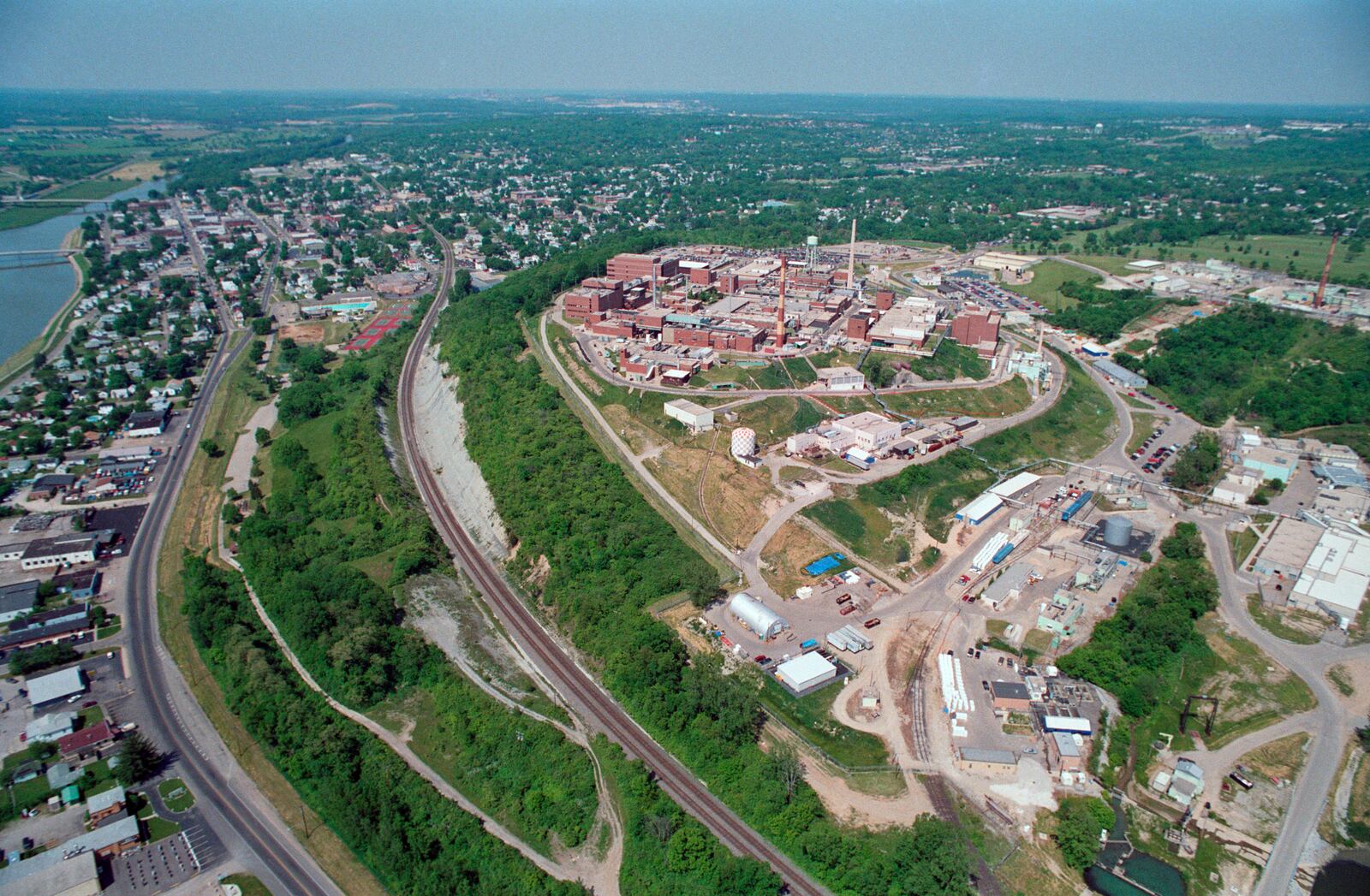 1993 Aerial views of Mound Laboratories in Miamisburg, a few years before the facility was closed.   TY GREENLEES / STAFF