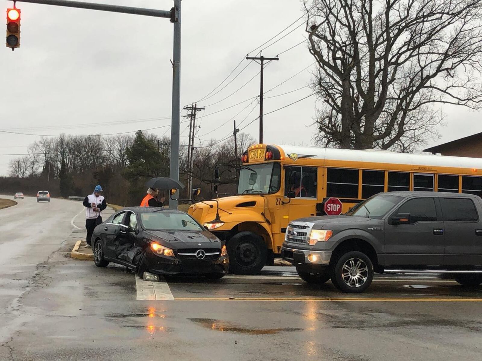 The crash happened in the area of Grand Avenue and Marshall Road in Middletown at about 8:15 a.m., according to emergency dispatch traffic. RICK McCRABB