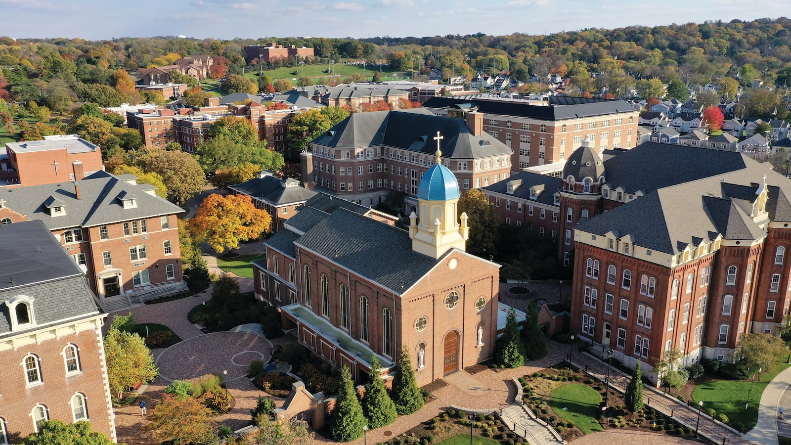 Aerial shot of the University of Dayton campus (CONTRIBUTED)