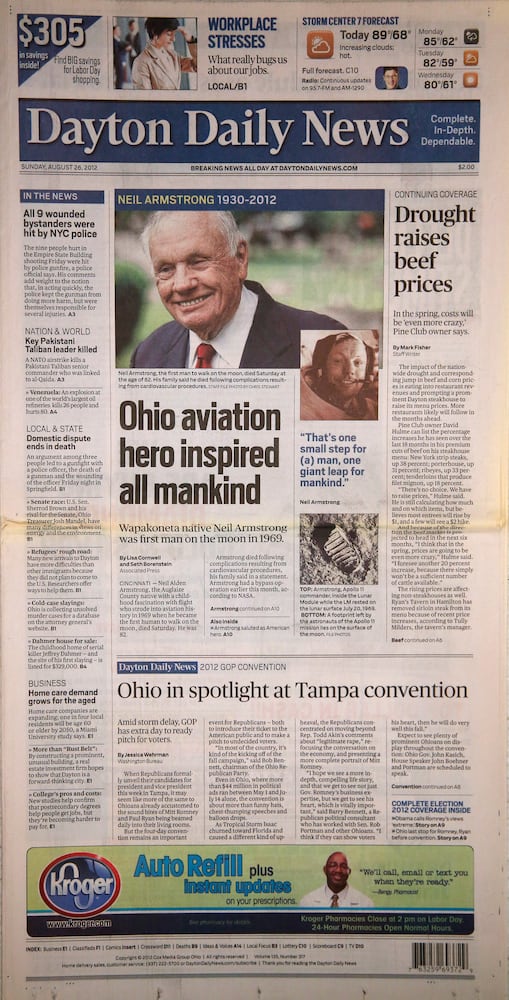 PHOTOS: Historic Dayton Daily News front pages