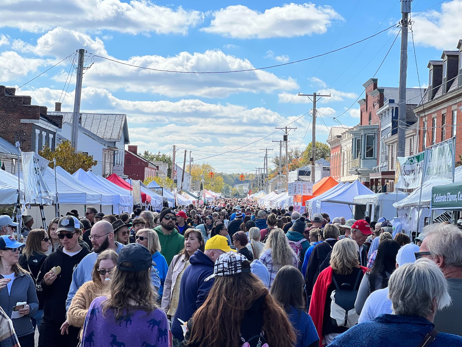 The Waynesville Sauerkraut Festival typically draws in more than 350,000 attendees each year, event organizers say. STAFF