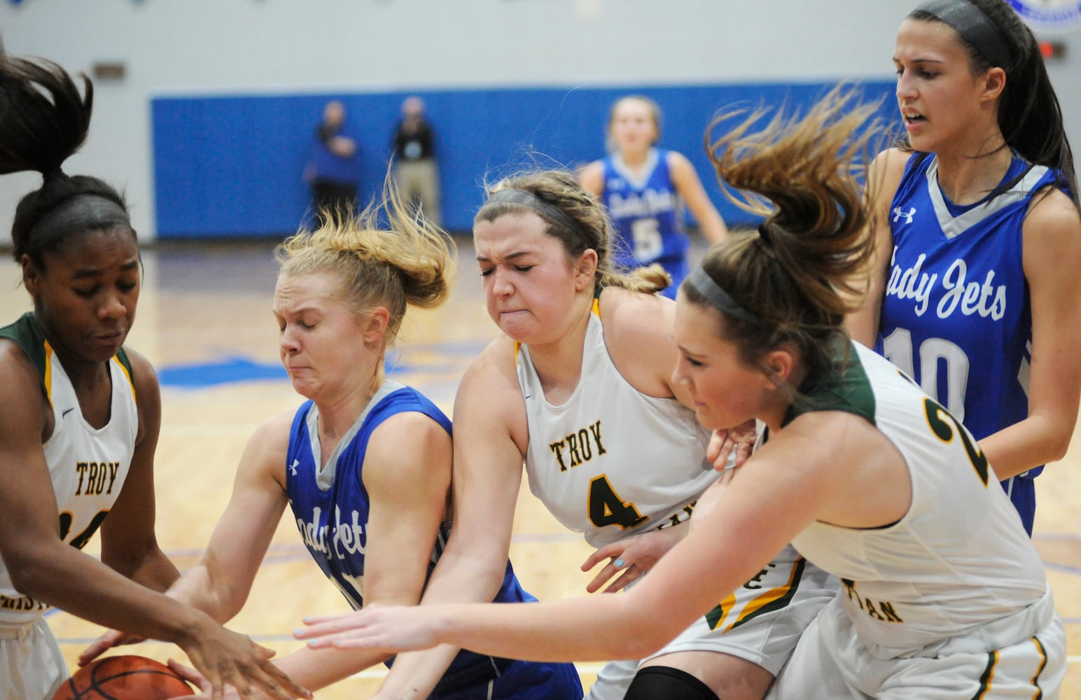 PHOTOS: Franklin Monroe vs. Troy Christian girls basketball