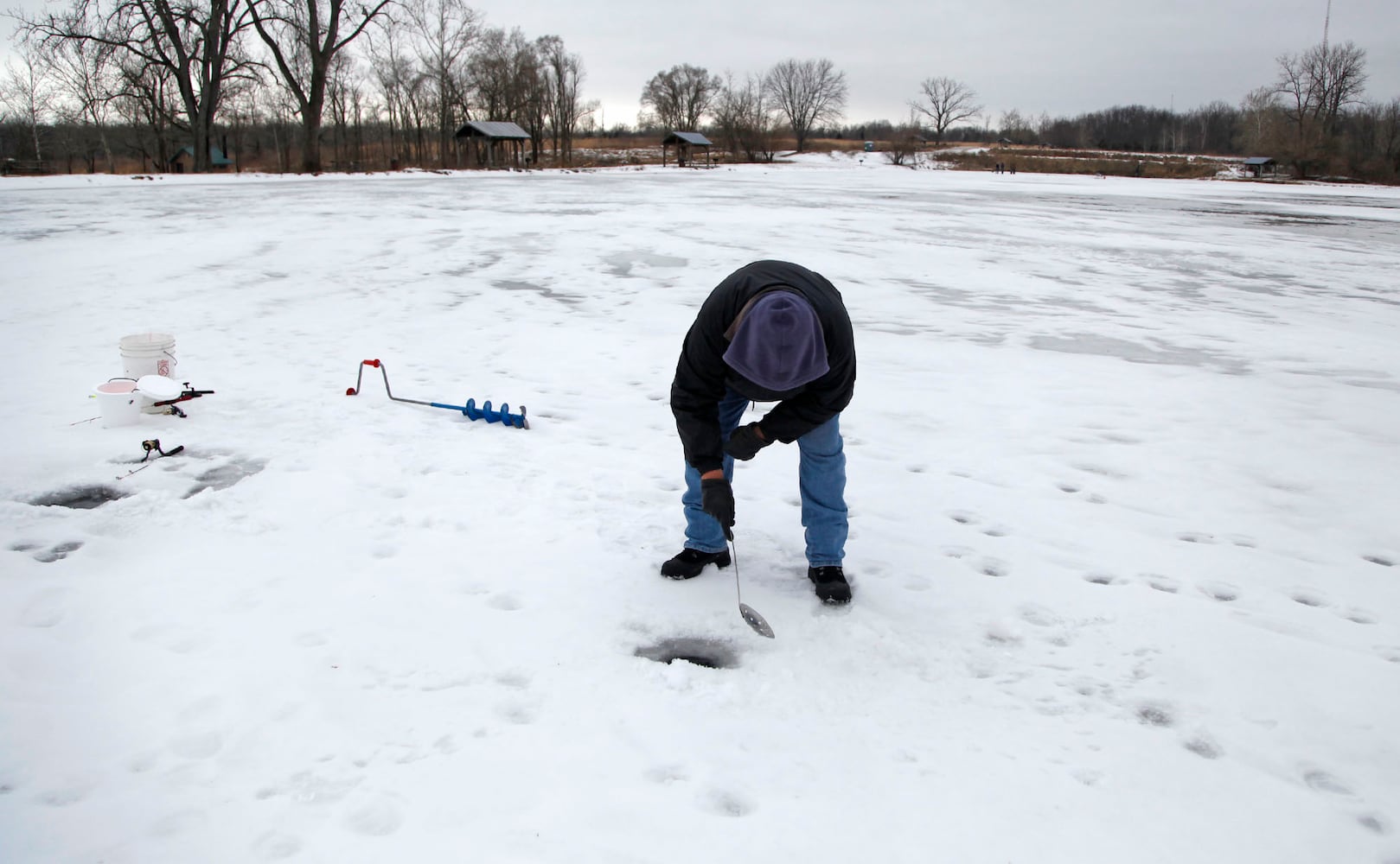 Ice Fishing in the Miami Valley