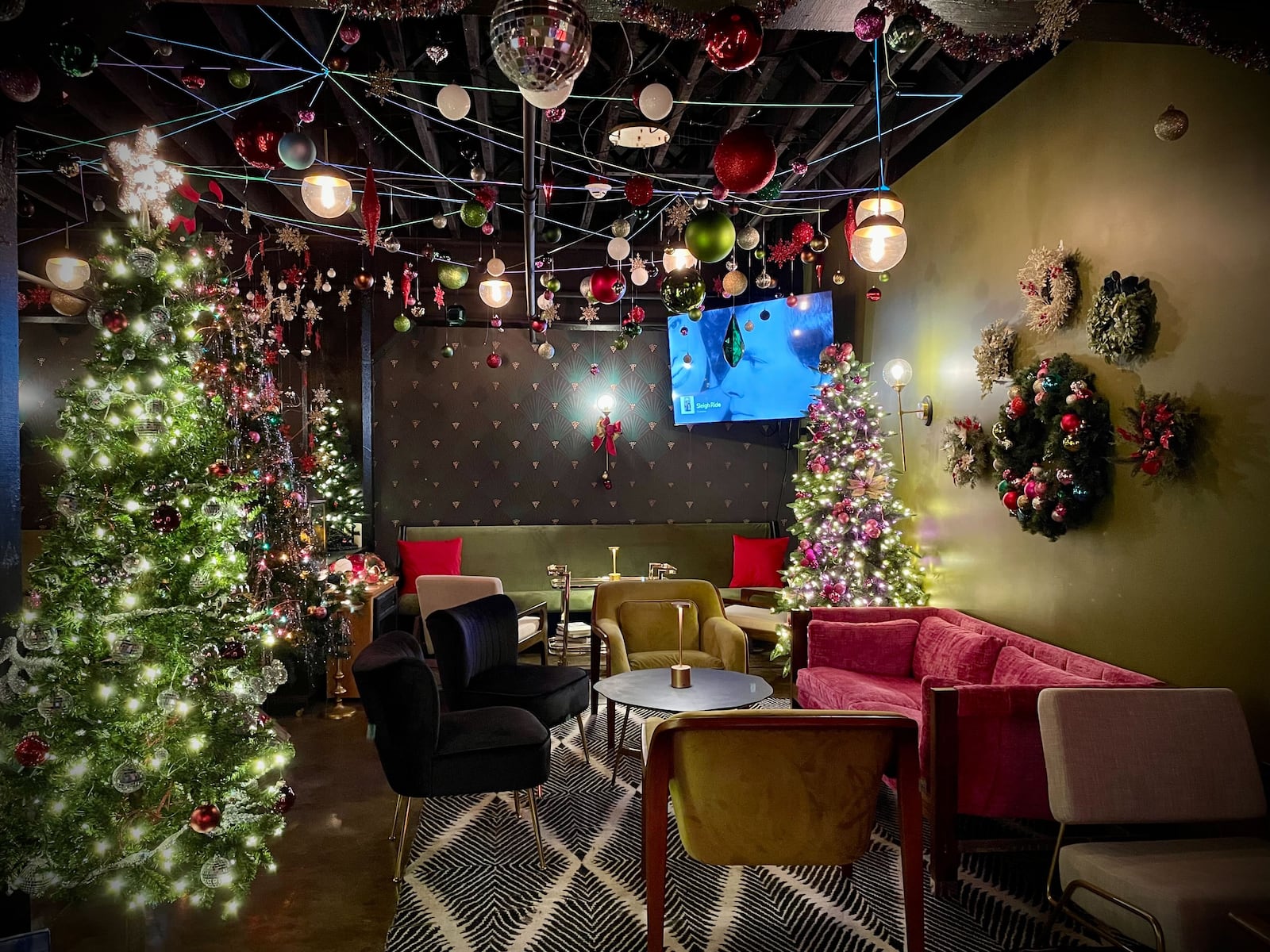 The cocktail lounge in the basement of Cherry Street Bottle Shop in Troy will be transformed into a Christmas pop-up bar this holiday season. “Cheer on Cherry Street” will be open Thursdays, Fridays and Saturdays from Nov. 29 through Dec. 28. NATALIE JONES/STAFF