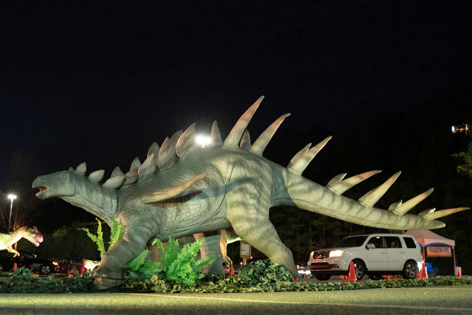 Dino Safari at the Louisville Mega Cavern kicks off Friday, April 9 and runs through Sunday, May 2. The underground drive-thru adventure will take visitors through underground caverns to experience close up encounters with animatronic dinosaurs. CONTRIBUTED PHOTO