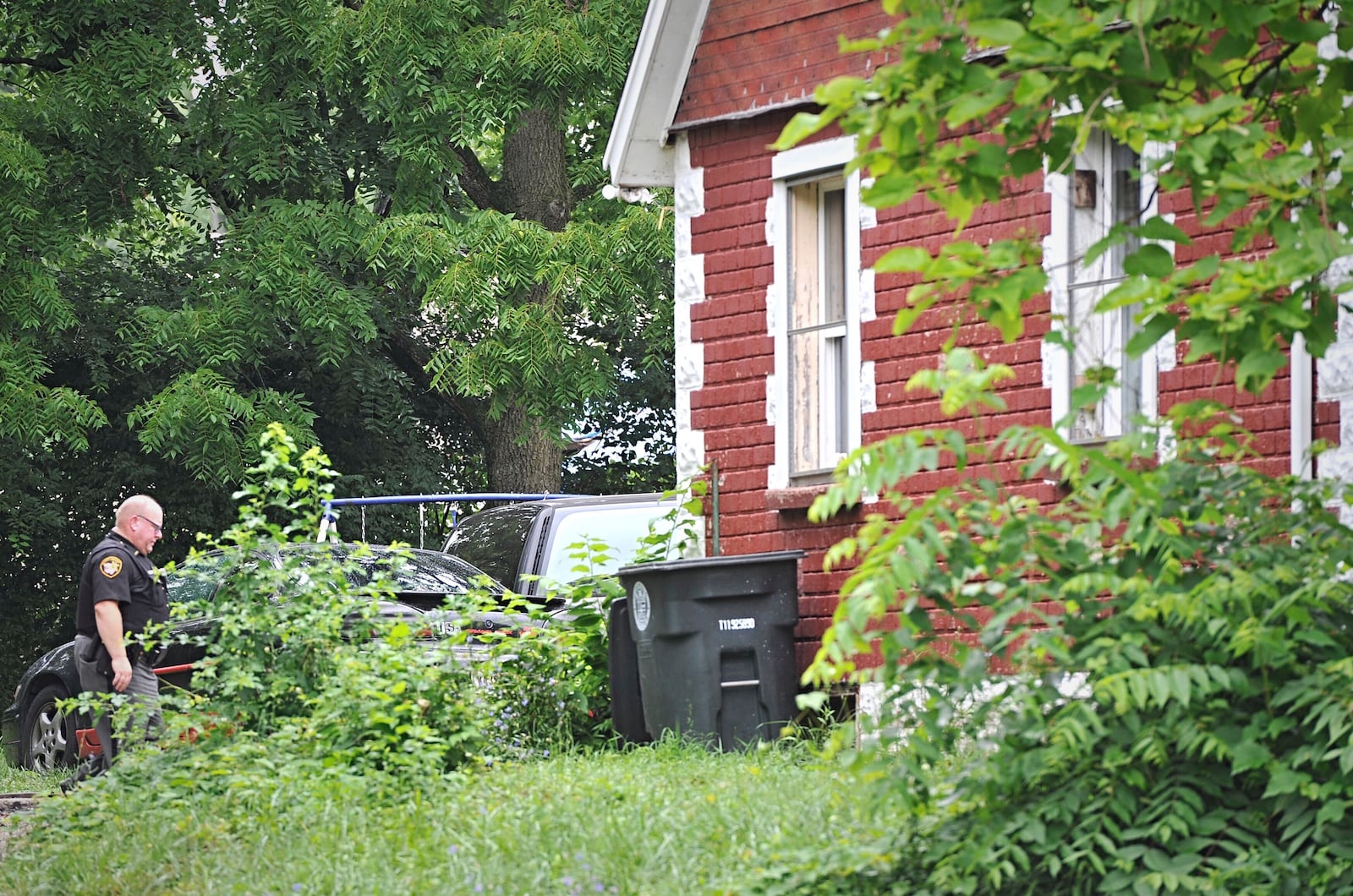 Montgomery County Sheriff's deputies are investigating a shooting reported July 23, 2020, on Bricker Avenue in Jefferson Twp. STAFF PHOTO / MARSHALL GORBY