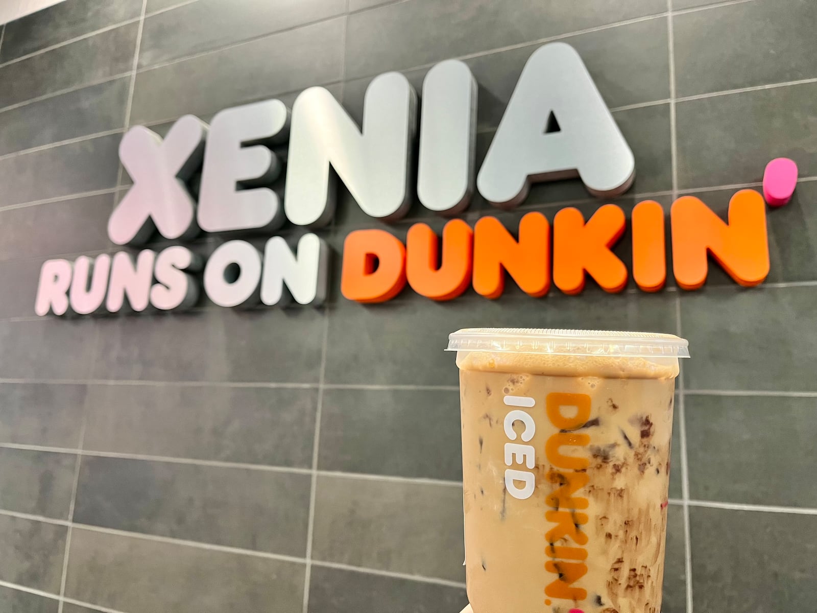 The Xenia Dunkin’ is now open at 2014 Main St. NATALIE JONES/STAFF