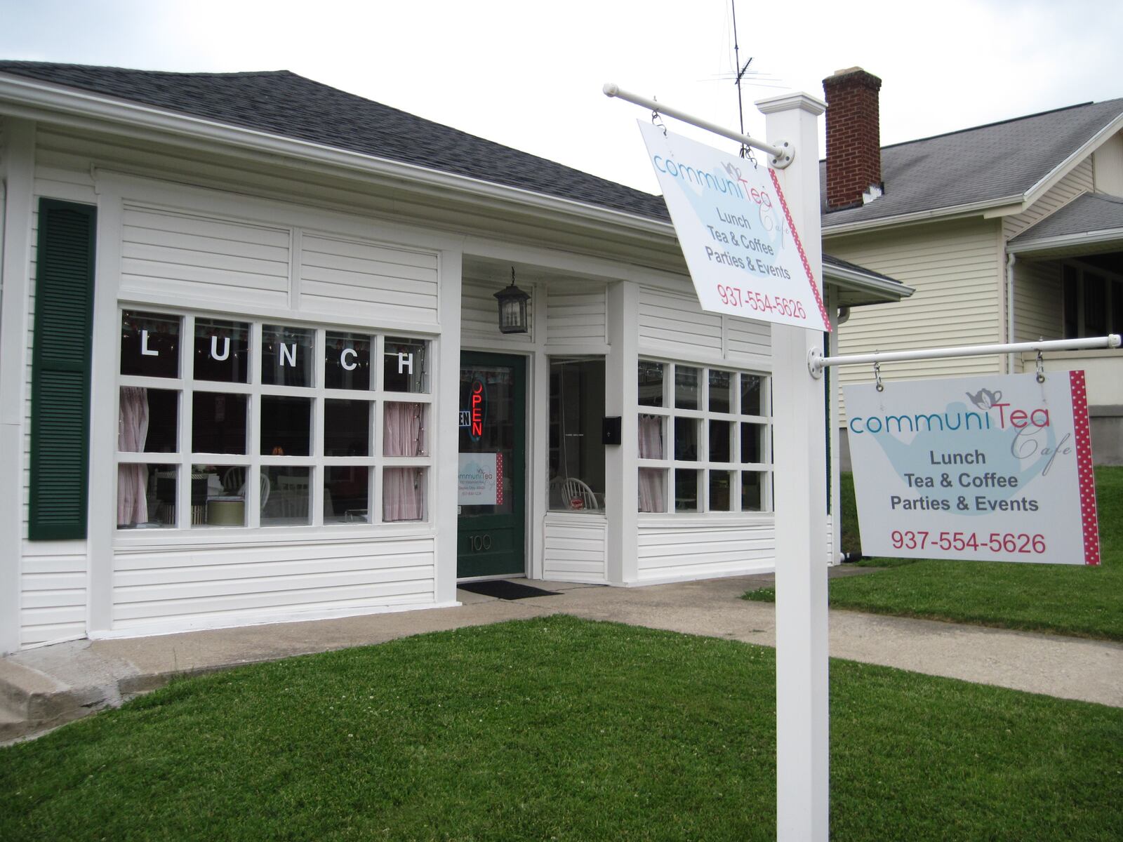 Communitea cafe and tea house at 100 Watervliet Ave. offers a place to sit and enjoy a pot of tea and sandwiches in the Belmont Business District. Photo by: Vivienne Machi