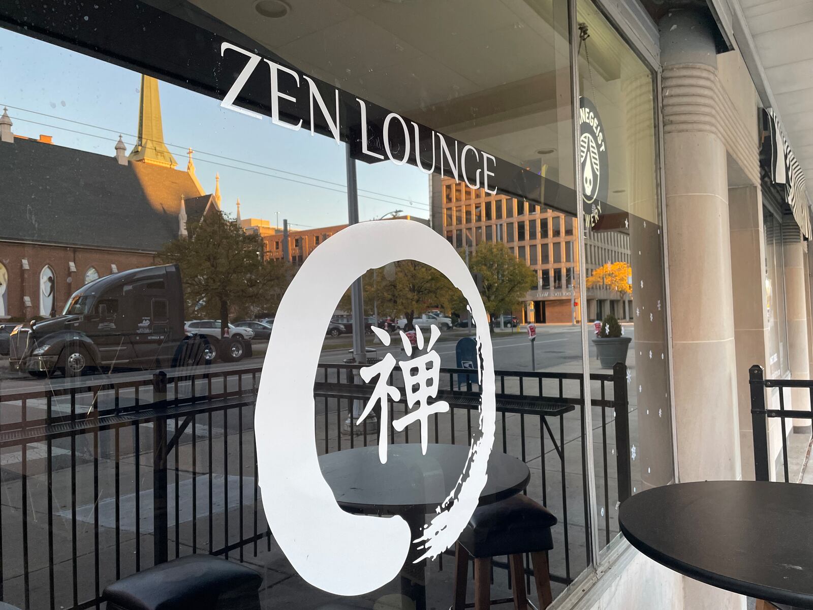 Zen Lounge, located at 121 N. Ludlow St. in downtown Dayton next to the Arts Garage for the Schuster Center, closed its doors on Friday, Oct. 20, according to a post on the lounge’s Facebook page. NATALIE JONES/STAFF