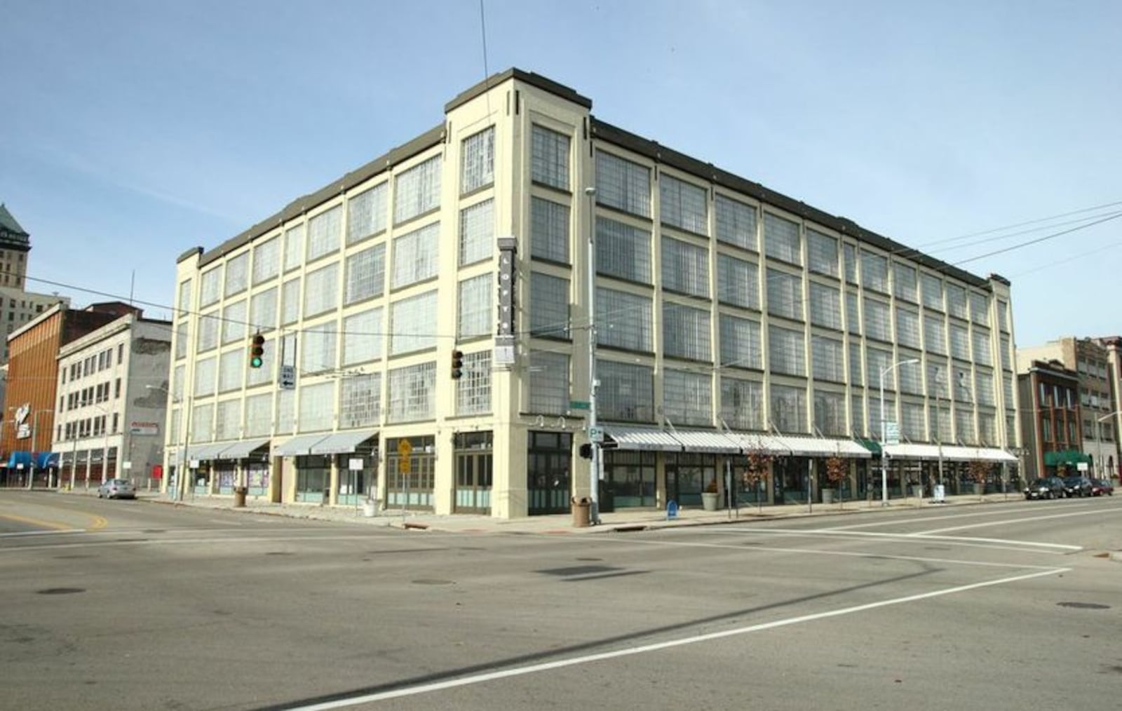 The St. Clair Lofts apartment building in downtown Dayton.