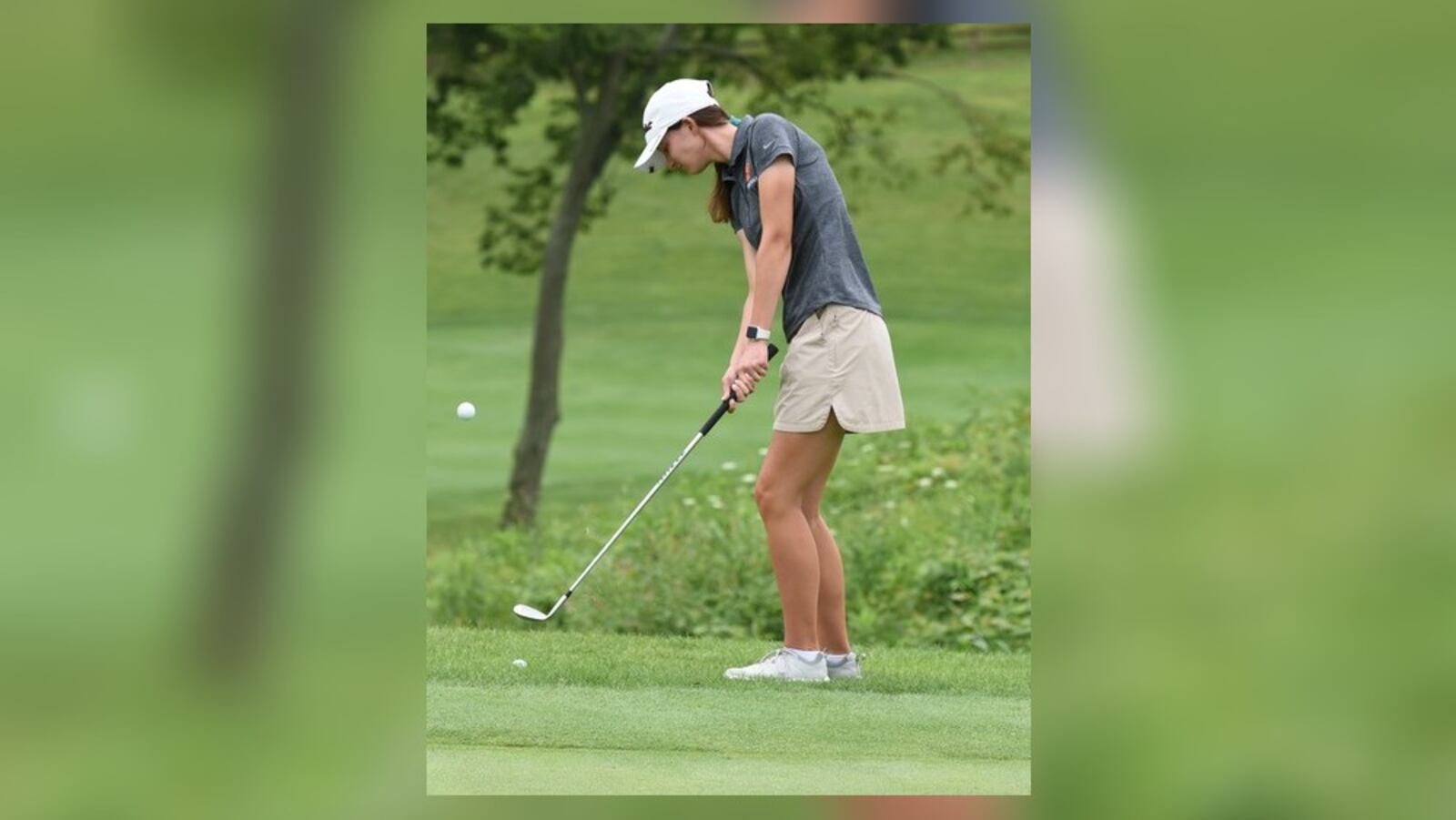 Beavercreek High School’s Hailey McKenzie, a member of the varsity golf team, said she is looking forward to having a strong final season with the squad. CONTRIBUTED