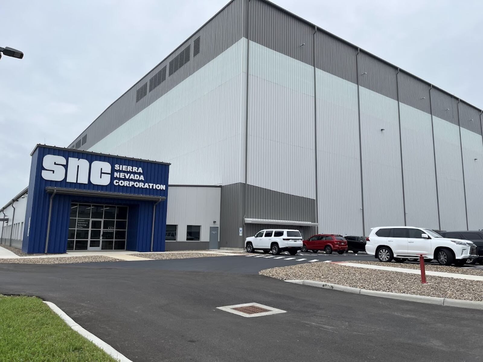 Sierra Nevada Corp.'s first Dayton hangar for aircraft modification work. THOMAS GNAU/STAFF