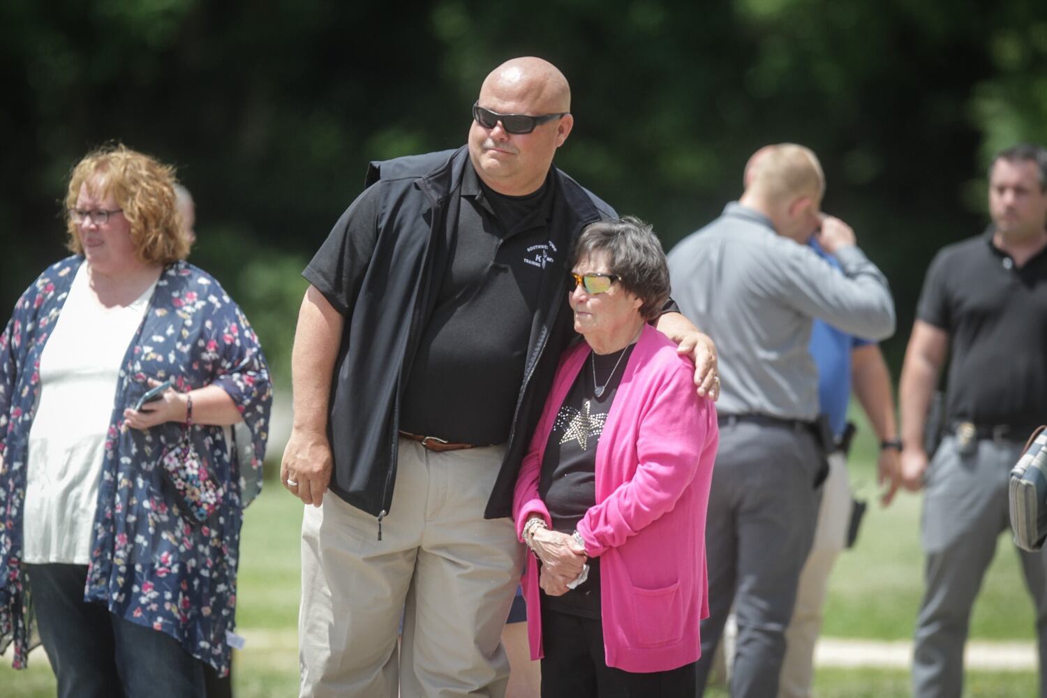 PHOTOS: Dayton police pay respects to K9 Phantom